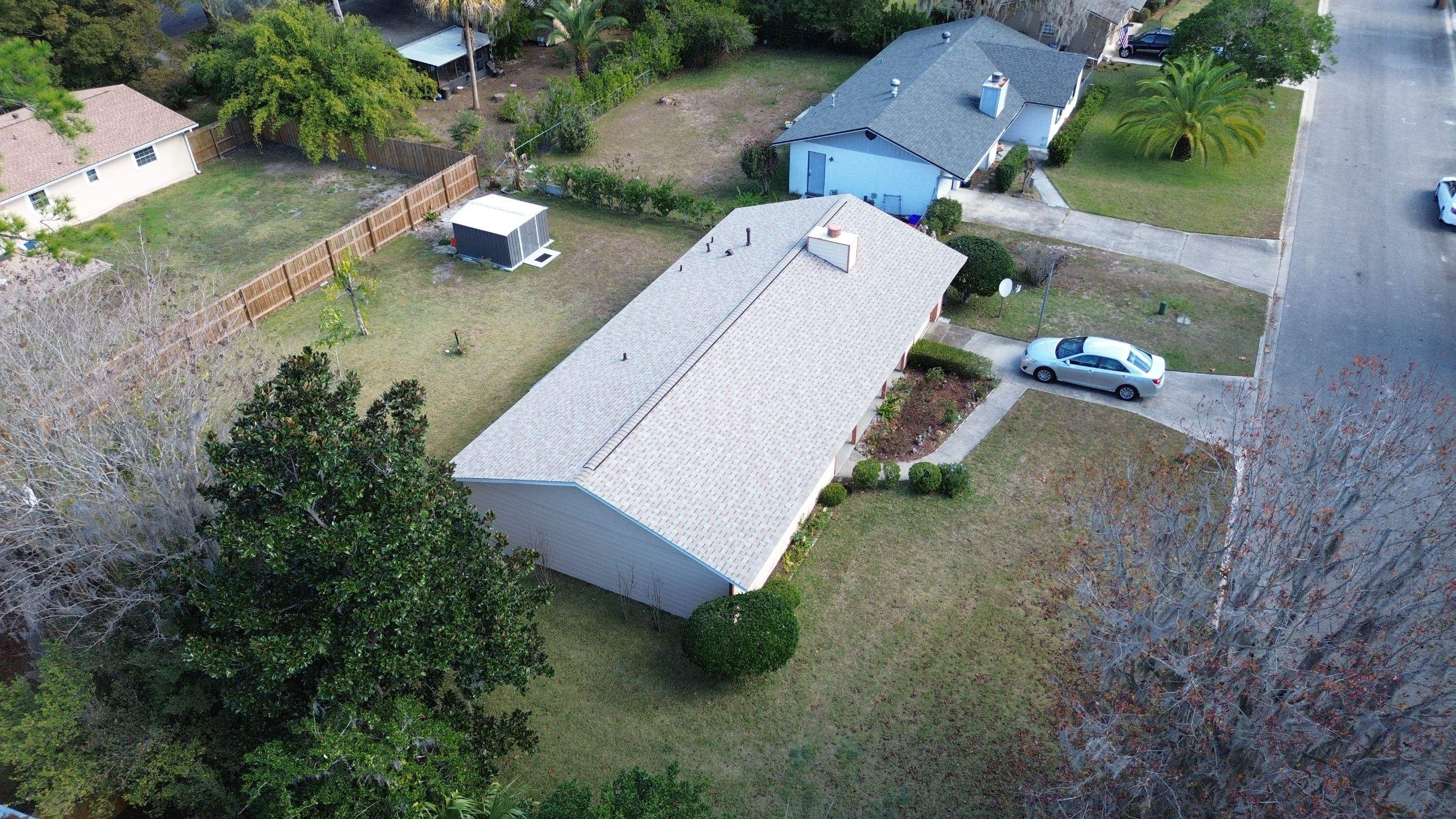 Amber Shingles in Gainesville Reroof by Brehm Roofing