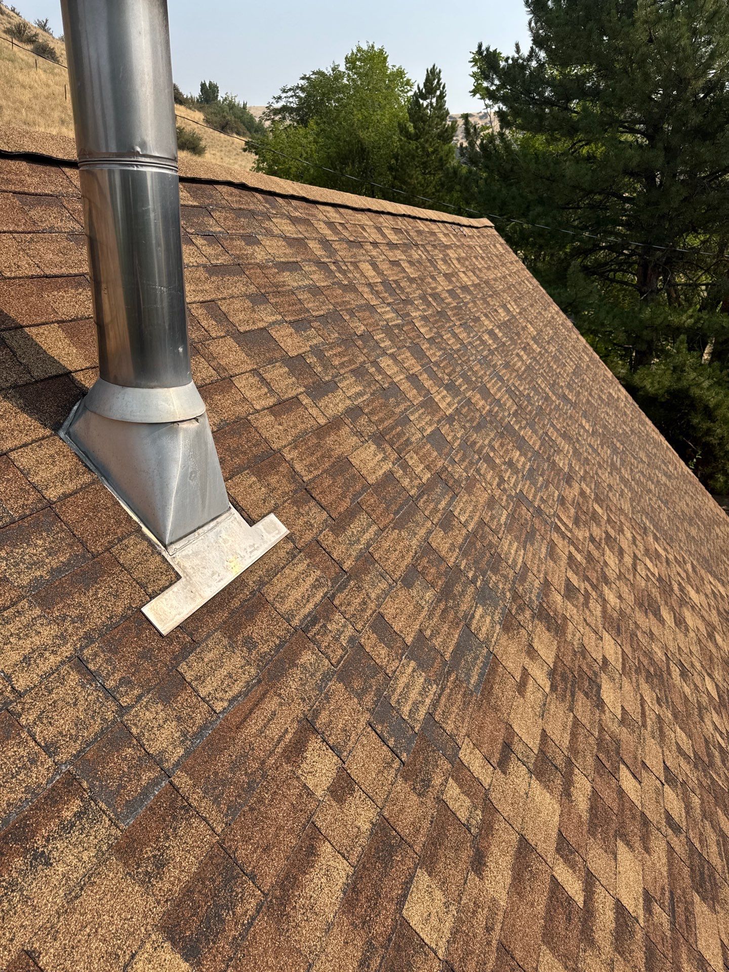 Architectural Shingle Roof Replacement for Boise Log Cabin Home by Olive Roofing