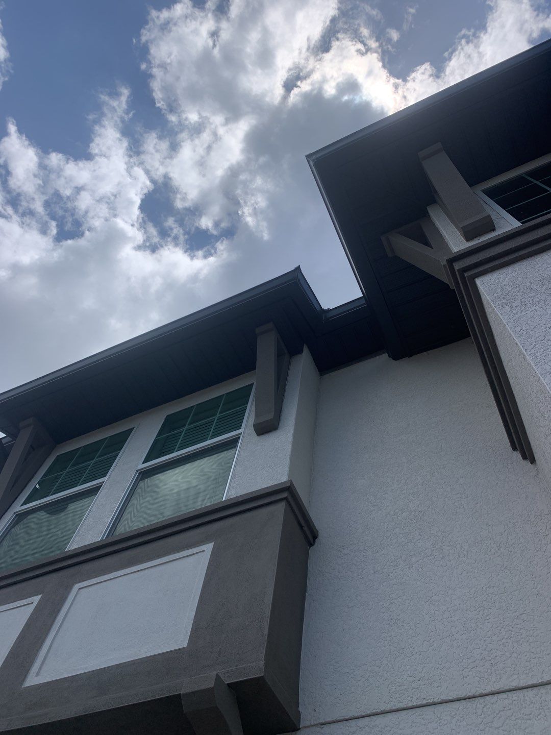 Black Seamless Gutters for Modern Homes in Naples FL  by Gutter Professors