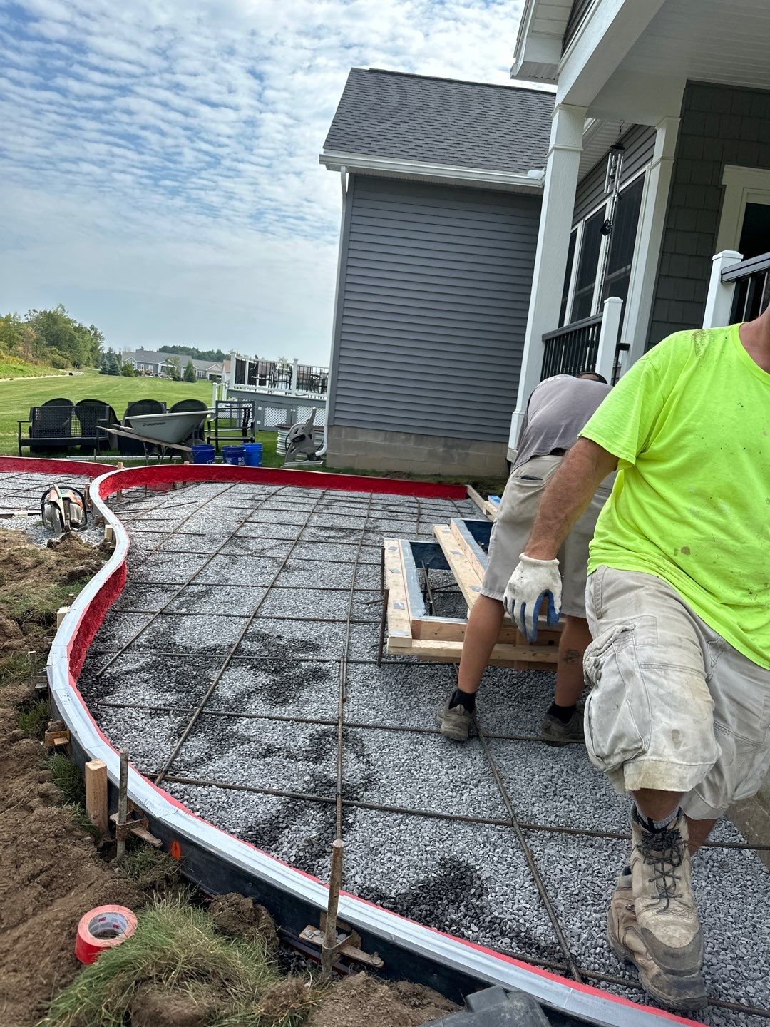 Heavystone Textured Stamped Patio  by NG Masonry & Construction LLC