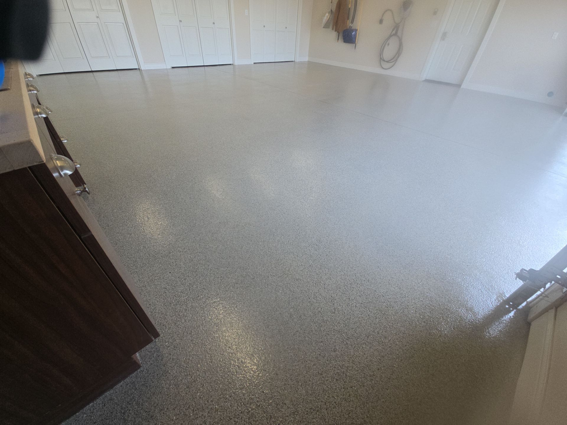 Shop Transformation using Stone/Marble Hybrid by Croc Coatings, LLC
