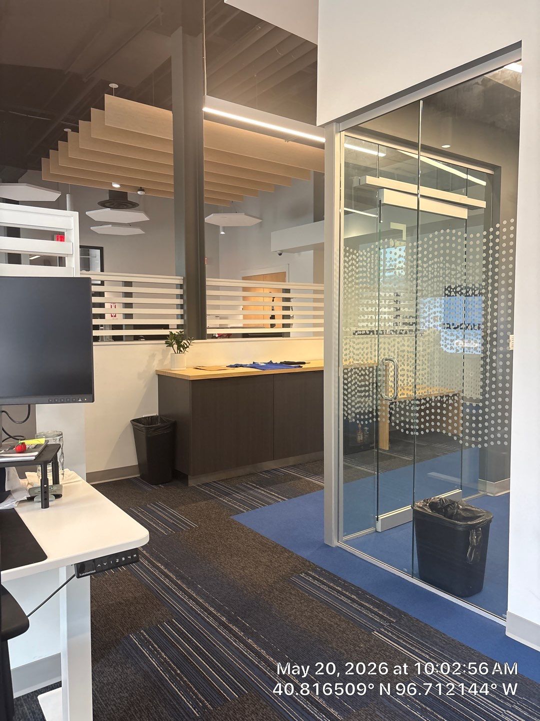 Modern Office Interior Build Out with Acoustic Ceilings in Lincoln by CompanyCam Sales Demo