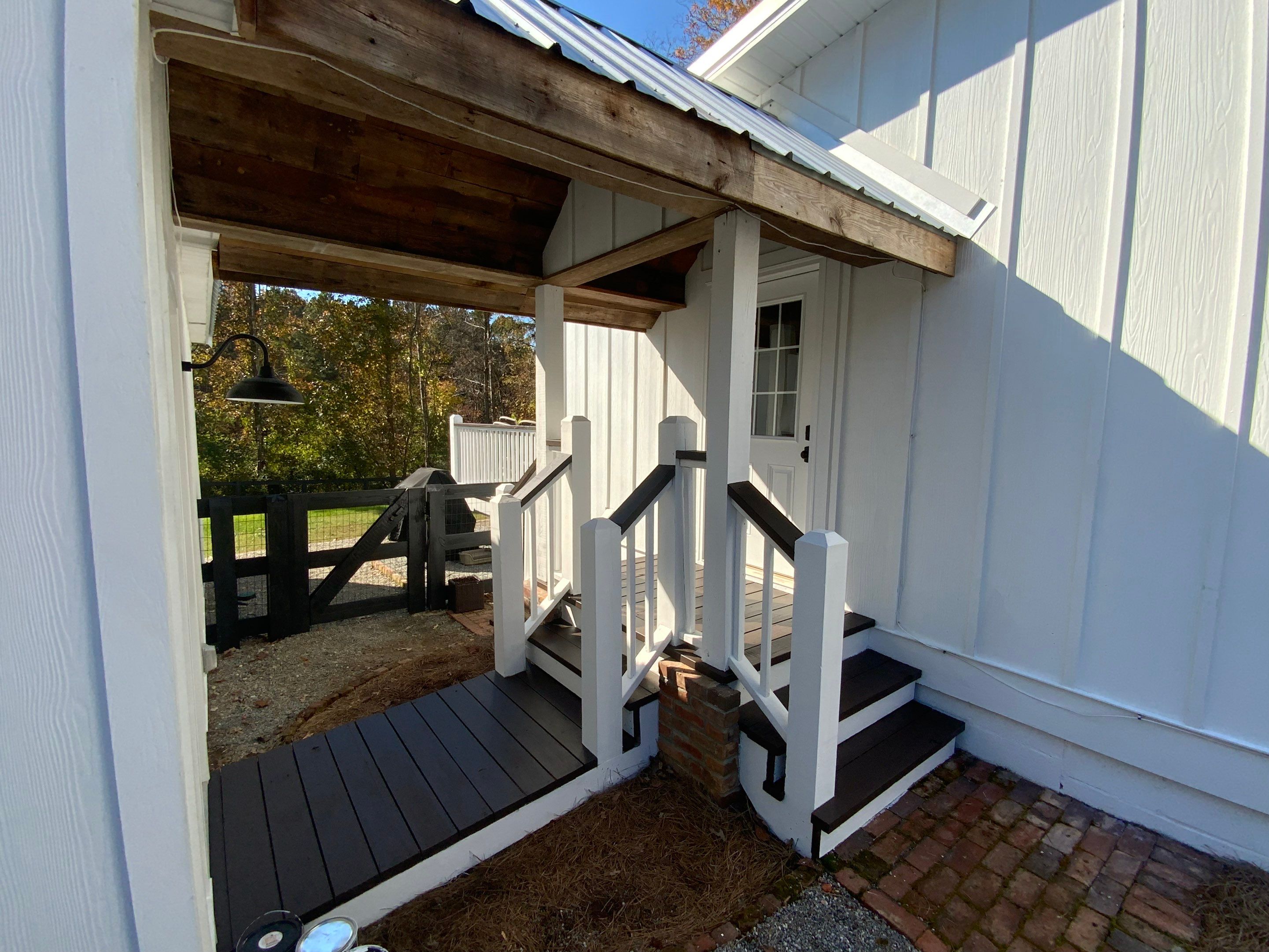 Exterior Trim Painting and Dark Deck Staining in Acworth by Swift Home Renovations