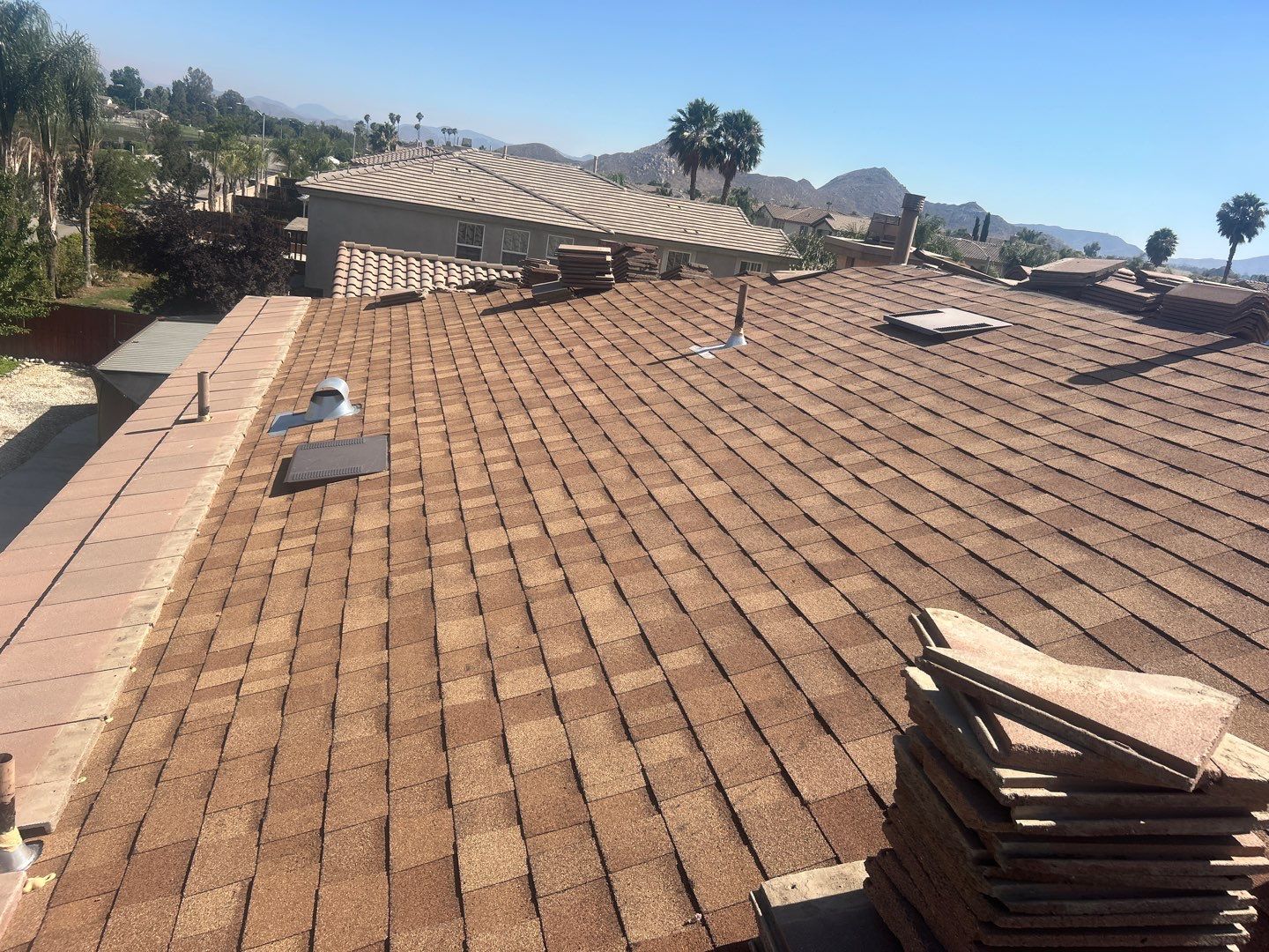 Complete Concrete Tile Roof Replacement and Solar Integration in San Jacinto by Reliable Roofing San Diego Inc.