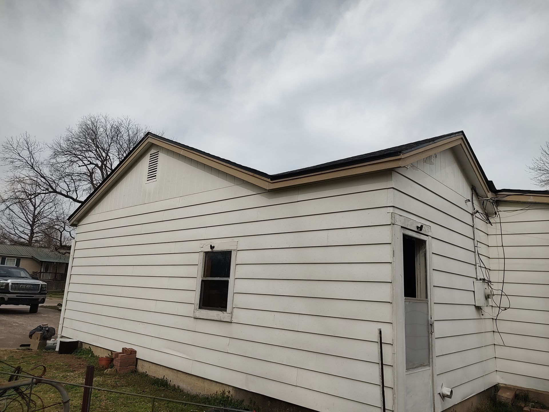 Storm damage restoration project by In & Out Construction & Remodeling, LLC
