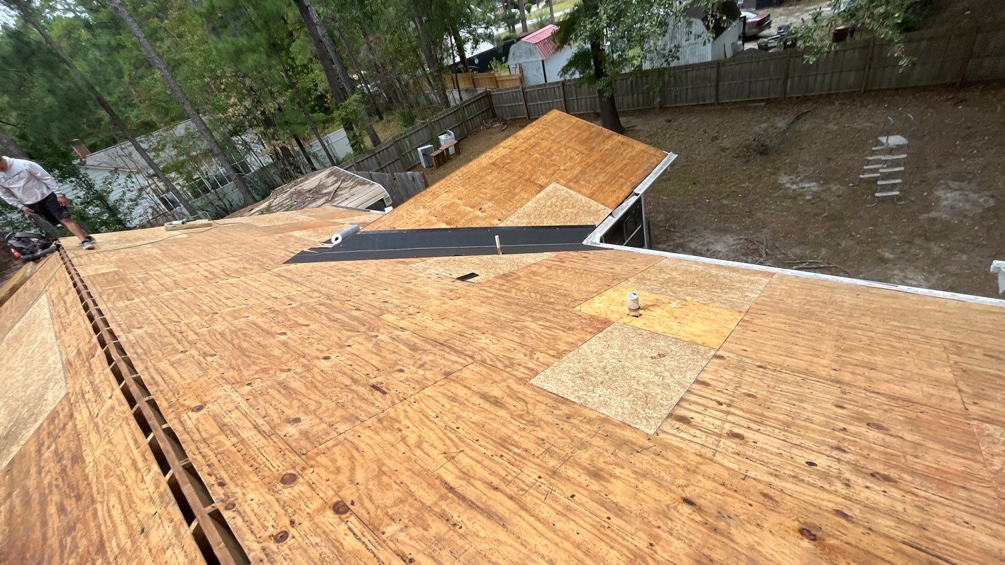 New Onyx Black Shingle Roof Replacement and Tree Damage Repair. by Midlands Roofing & Exteriors