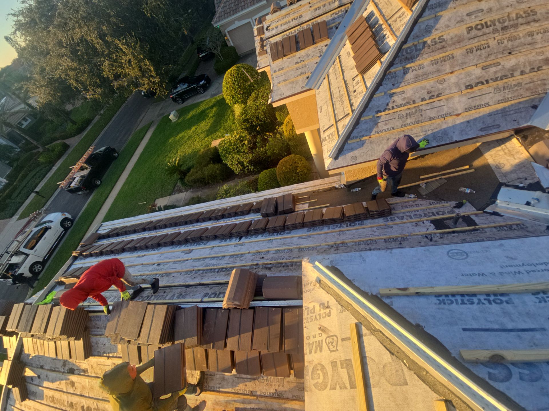 Full Concrete Tile Roof Replacement with Polyglass Underlayment in Orlando by Fortified Roofing Solutions Corp.