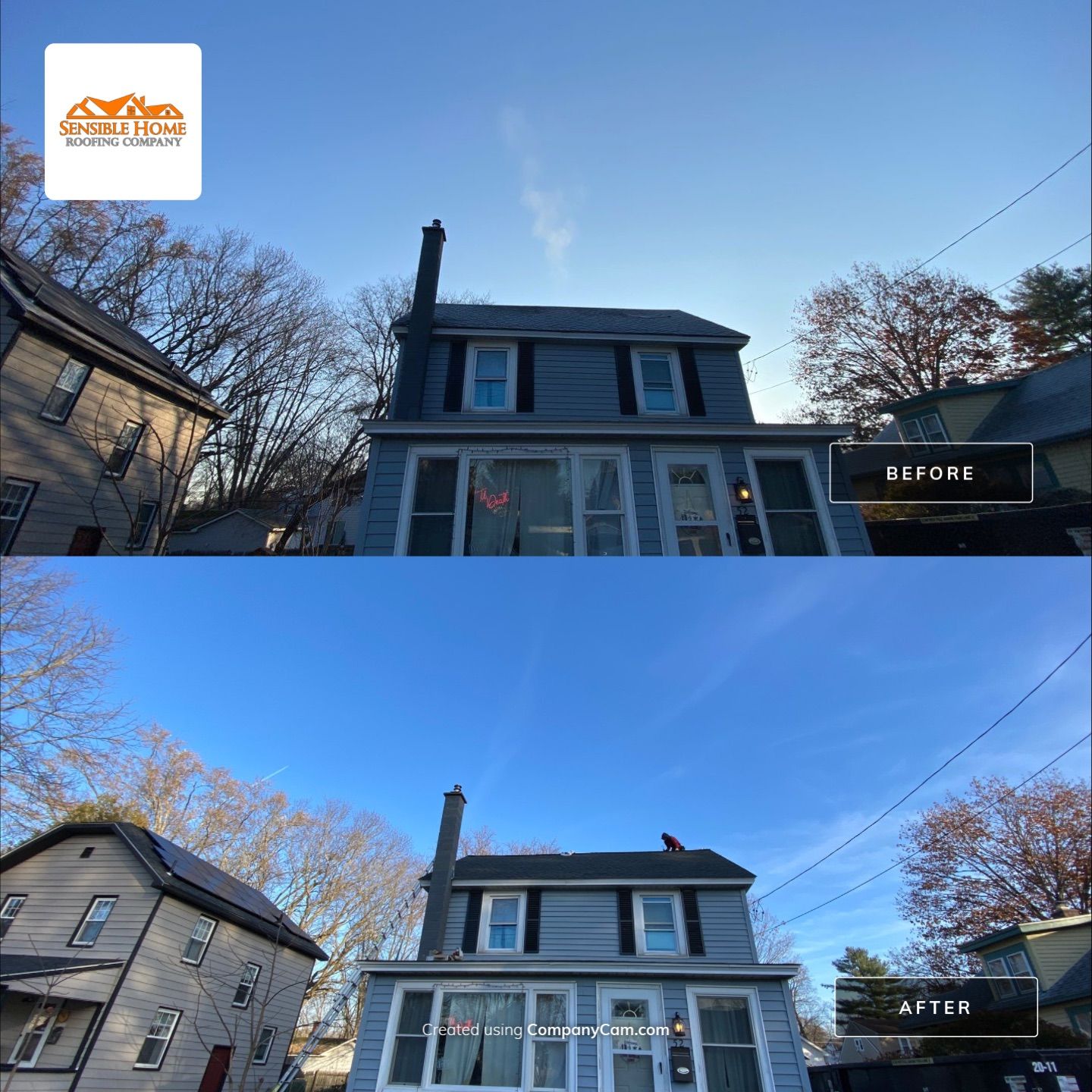 Residential Roofing Installation using GAF Timberline HDZ by Sensible Home Solutions