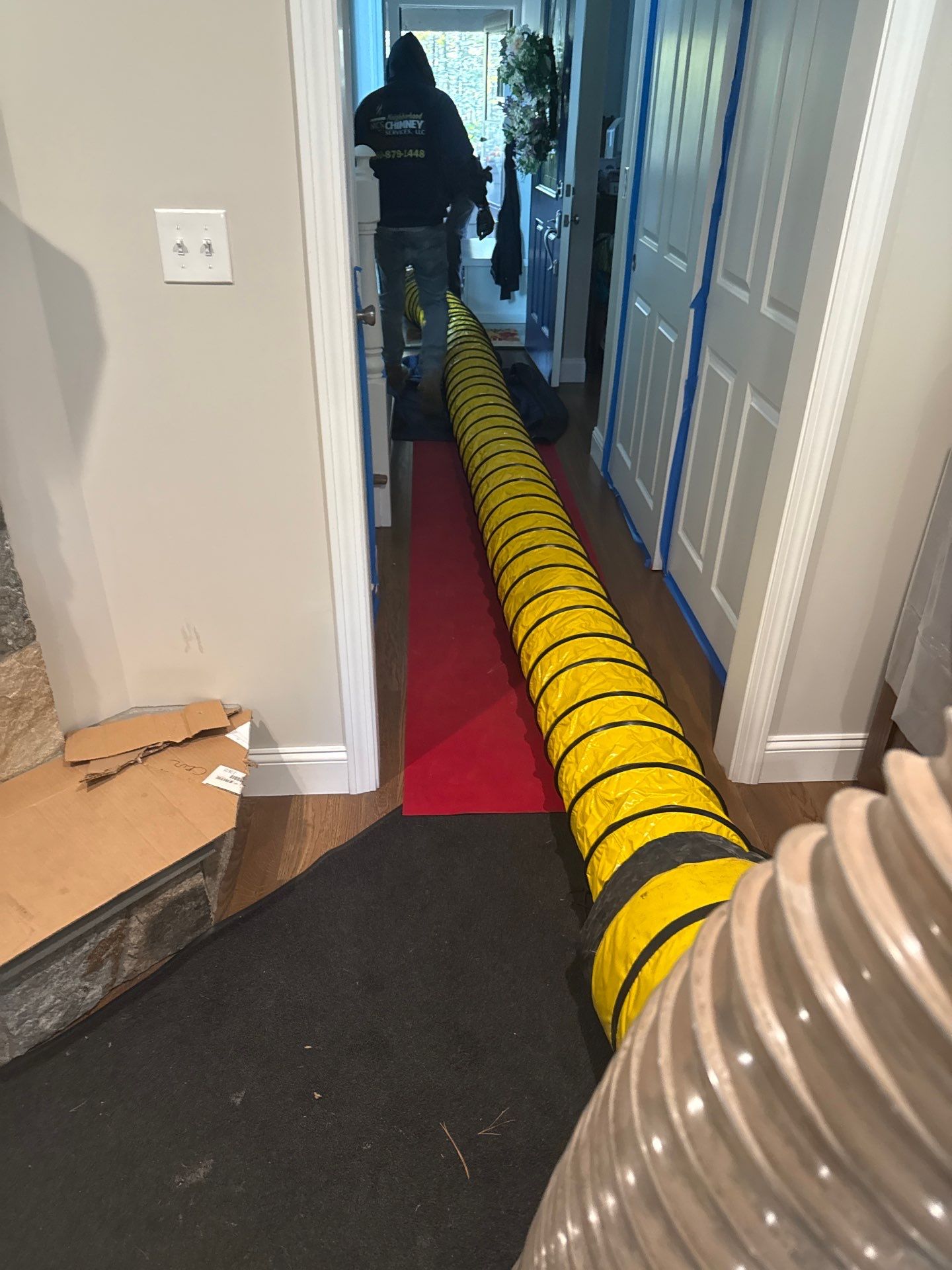 Fireplace Change out by Neighborhood Chimney Services 