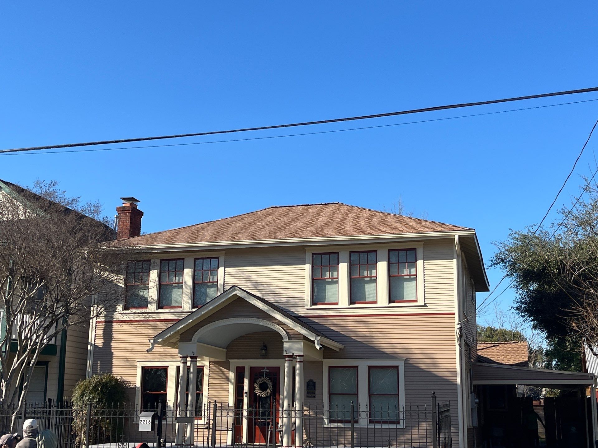 Residential Roofing Installation using GAF Timberline HDZ (Shakewood) by WABO Roofing Systems 