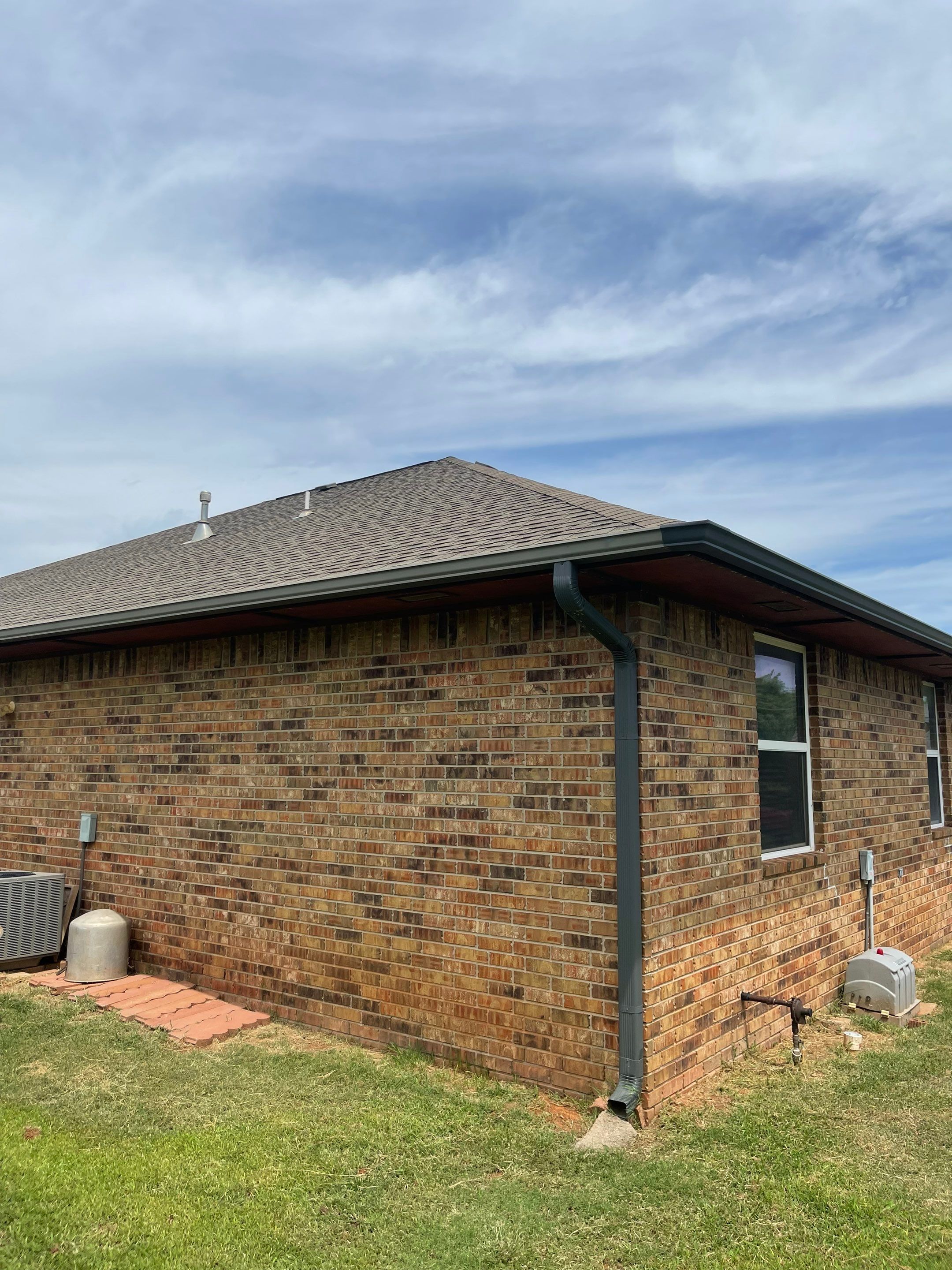 Hail Damage on a Roofing System by Icon Roofing And Construction 