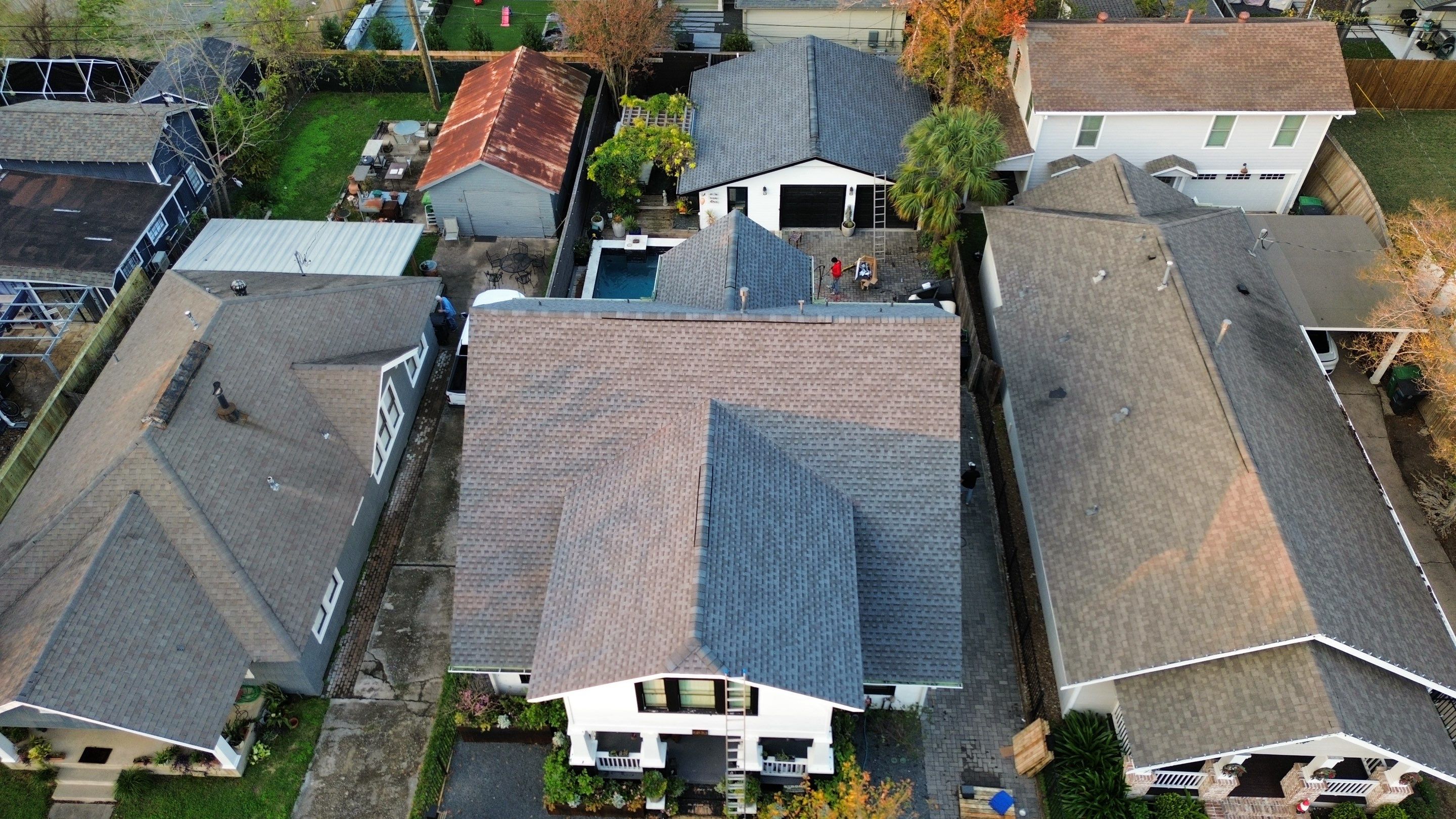 Houston Residential Roof Replacement Featuring GAF HDZ Shingles in Pewter Gray by Houston Roofing & Construction