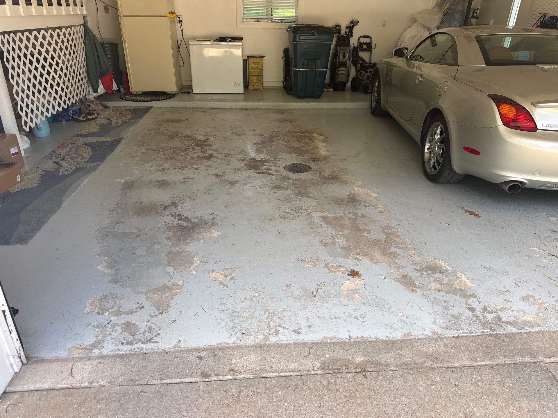 Custom Gray Speckled Epoxy Flake Garage Floor in Muskegon by Gordon Painting