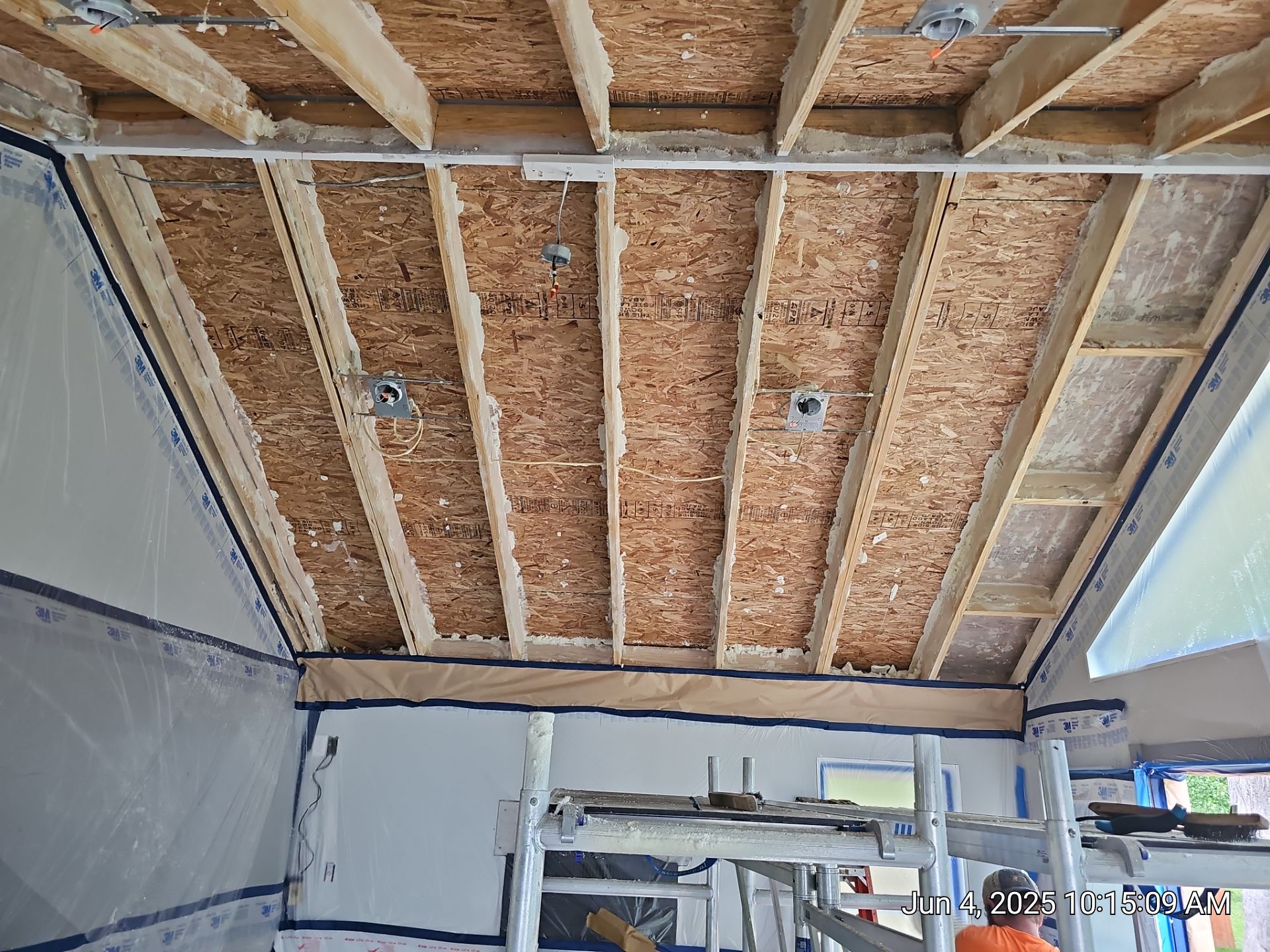 Removing a bad foam install by a national company by M.Y INSULATION LLC