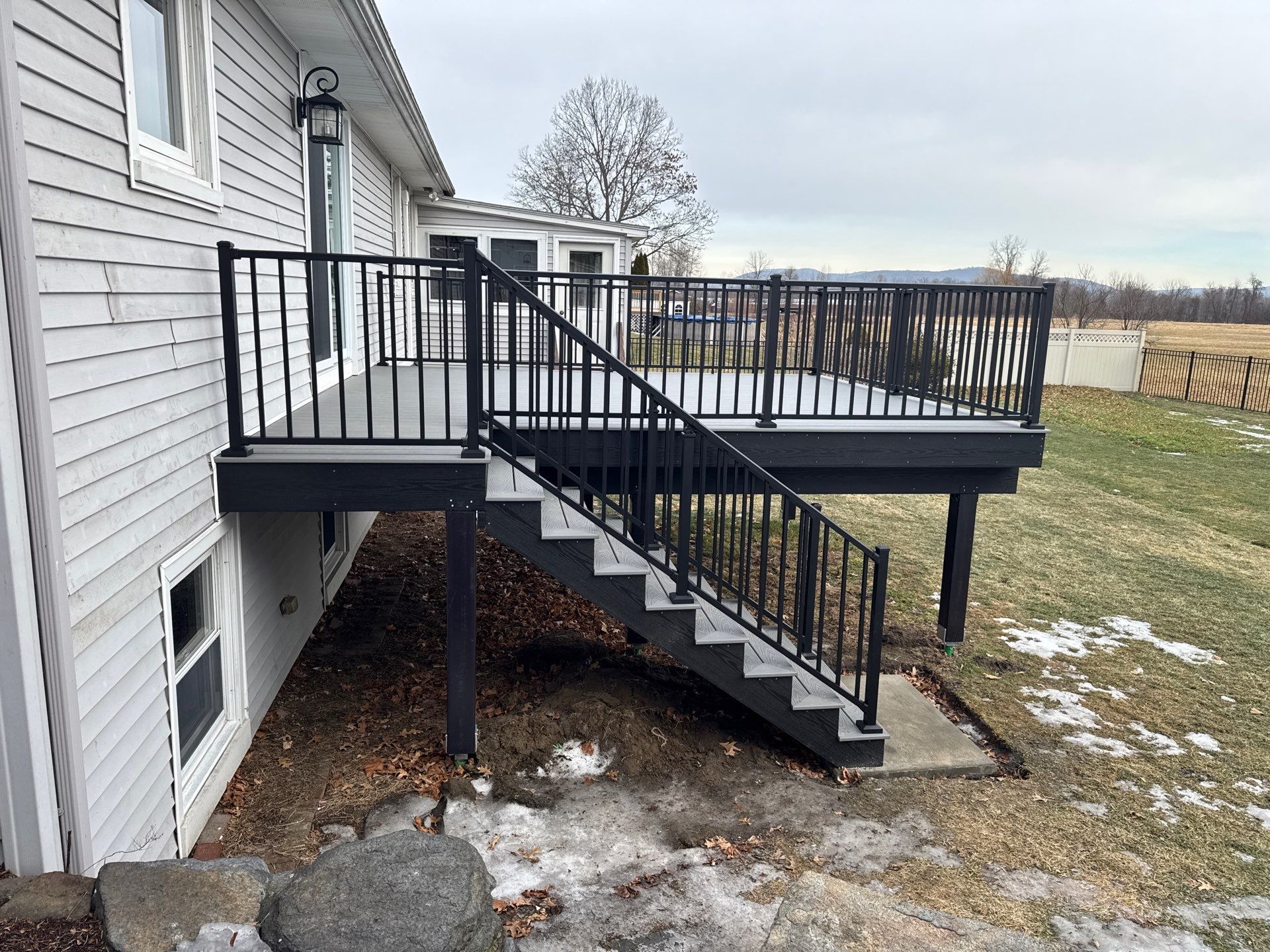Kitchen Remodel & Deck Installation using Owen Corning Composite Framing Lumber by Chagnon Building & Remodeling LLC