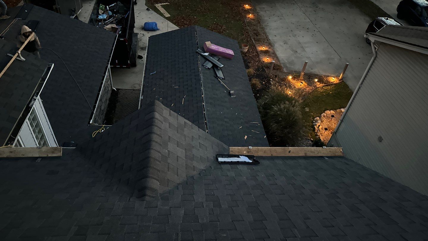 Roof Replacement using CertainTeed Landmark Moire Black by 180 Contractors