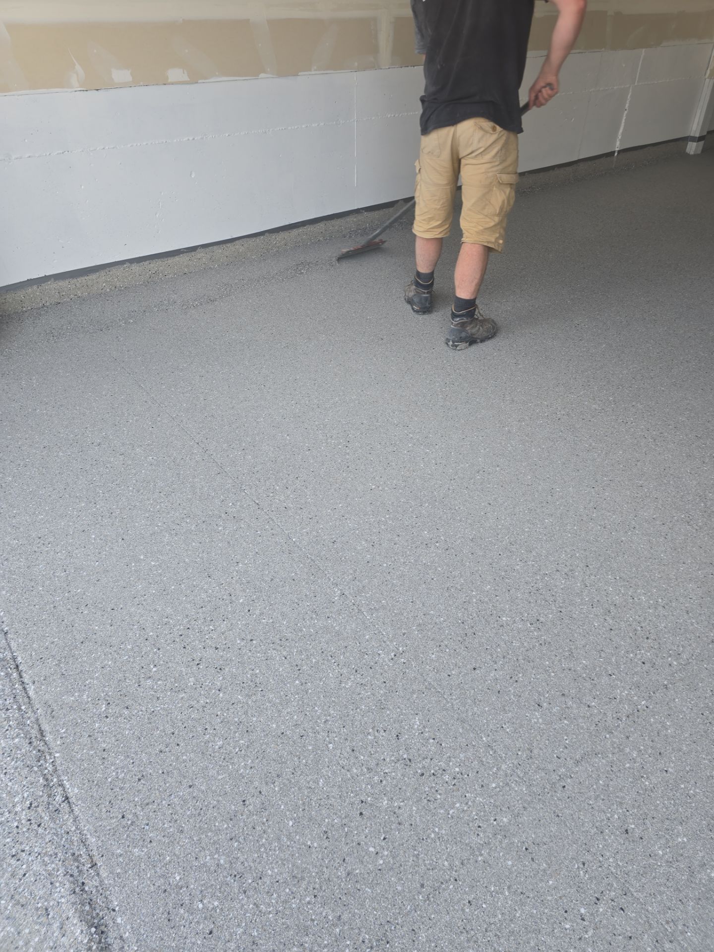 Shale Hybrid Polyurea Garage Floor Coating in Spokane Valley by Croc Coatings, LLC