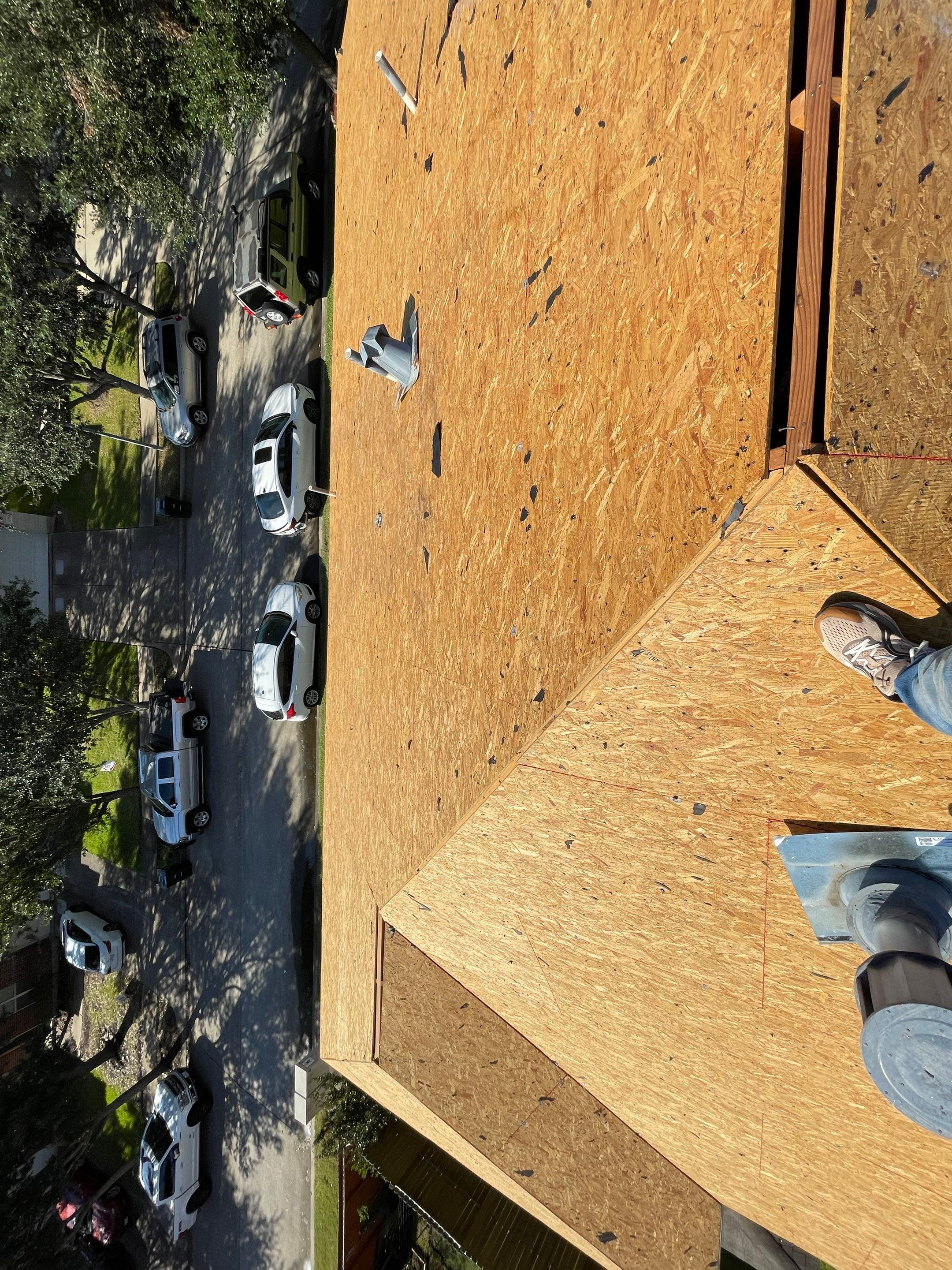 Residential Roofing Installation using Atlas Pinnacle® Pristine Shingles Weatherwood Color by CAP Roofing and Construction LLC