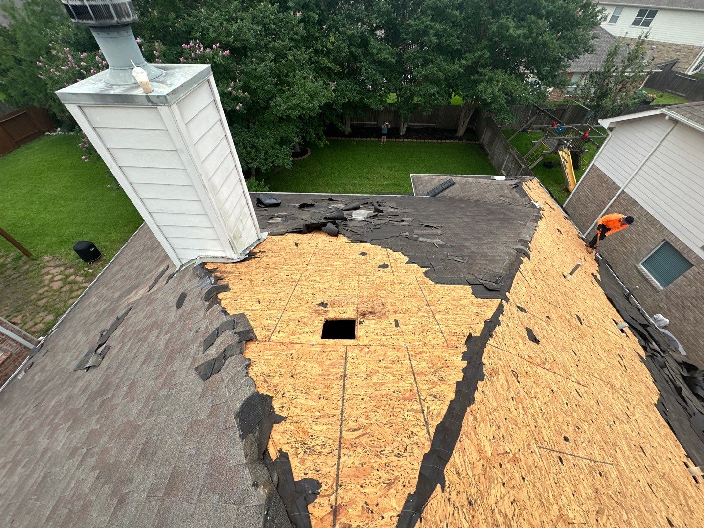 Hail Damage using Owen's Corning Duration (Lifetime) Shingles by Roof Repair Company