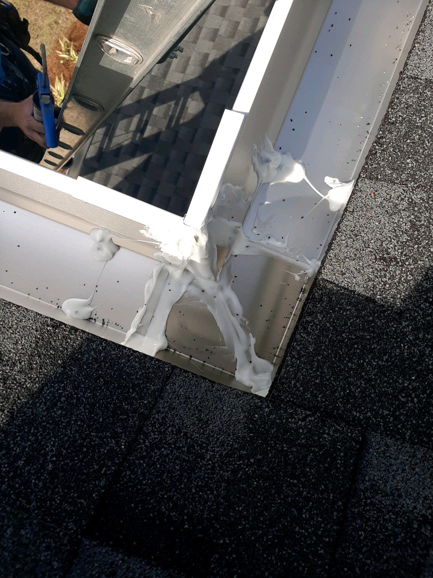 Gutter Installation Using White K-Style 6 Inch Seamless Gutters by Gutter Professors