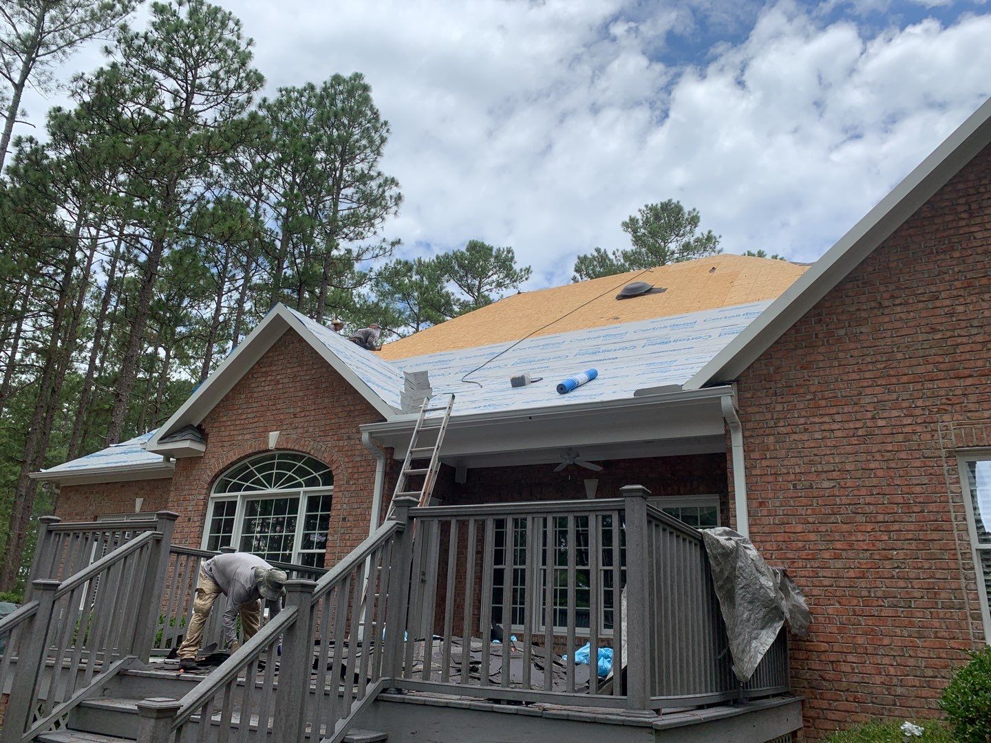 Hail Damaged Inspection / Repair / Re roof by American Roofing NC