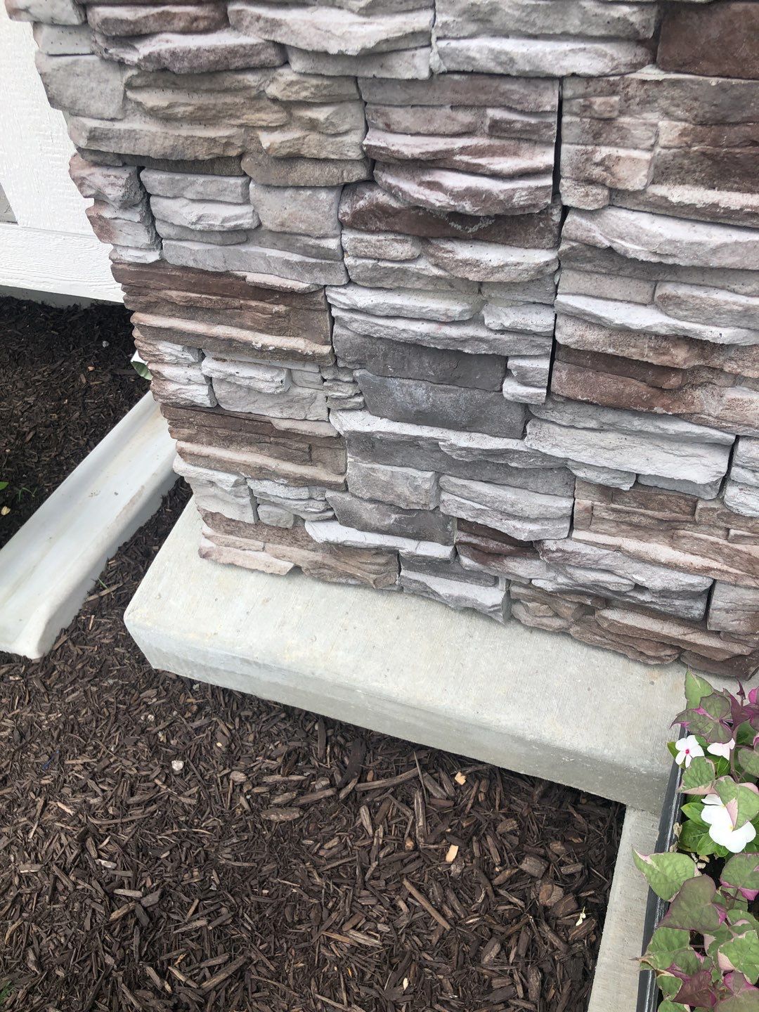 Overland Park -- Front Porch with Tuscan Flagstone Overlay by Big Red Decorative Concrete, LLC