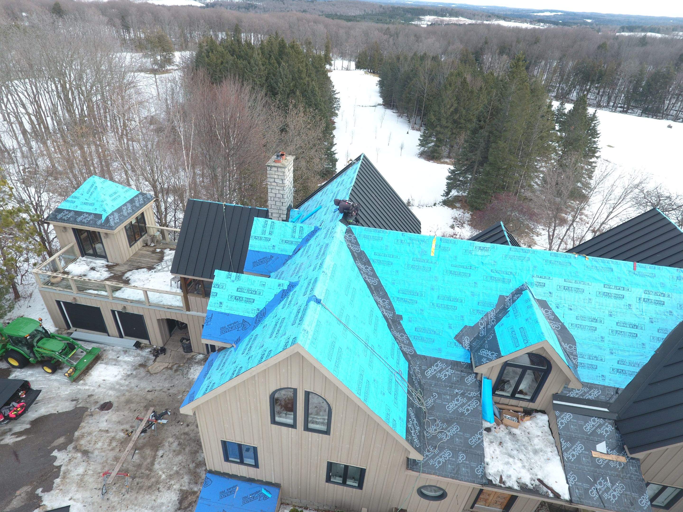 Residential Roofing Installation using 24 Ga Standing Seam Metal by Jay Carter Roofing & Sheet Metal