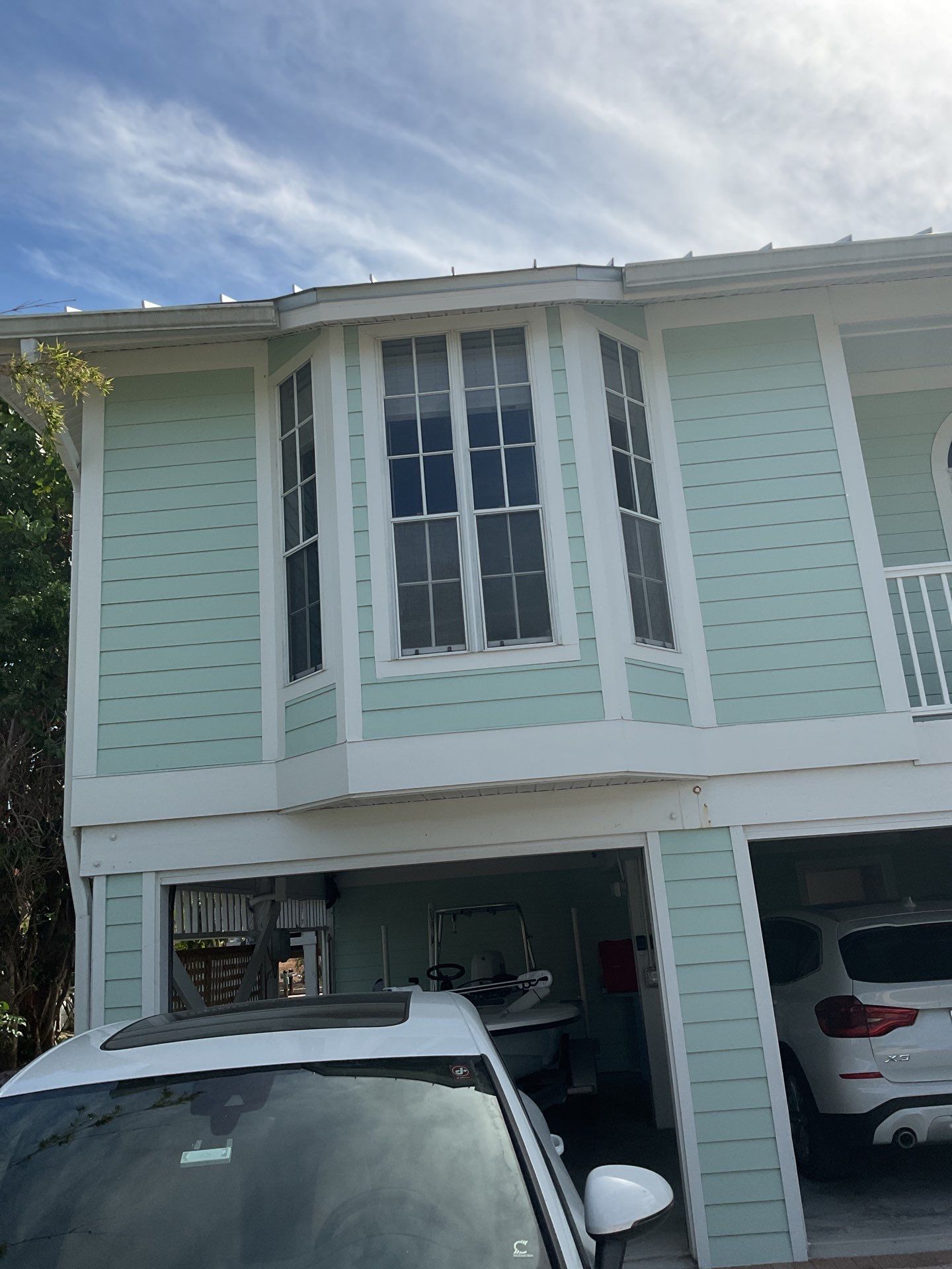 3x4 elbow Downspouts in Sanibel FL by Gutter Professors