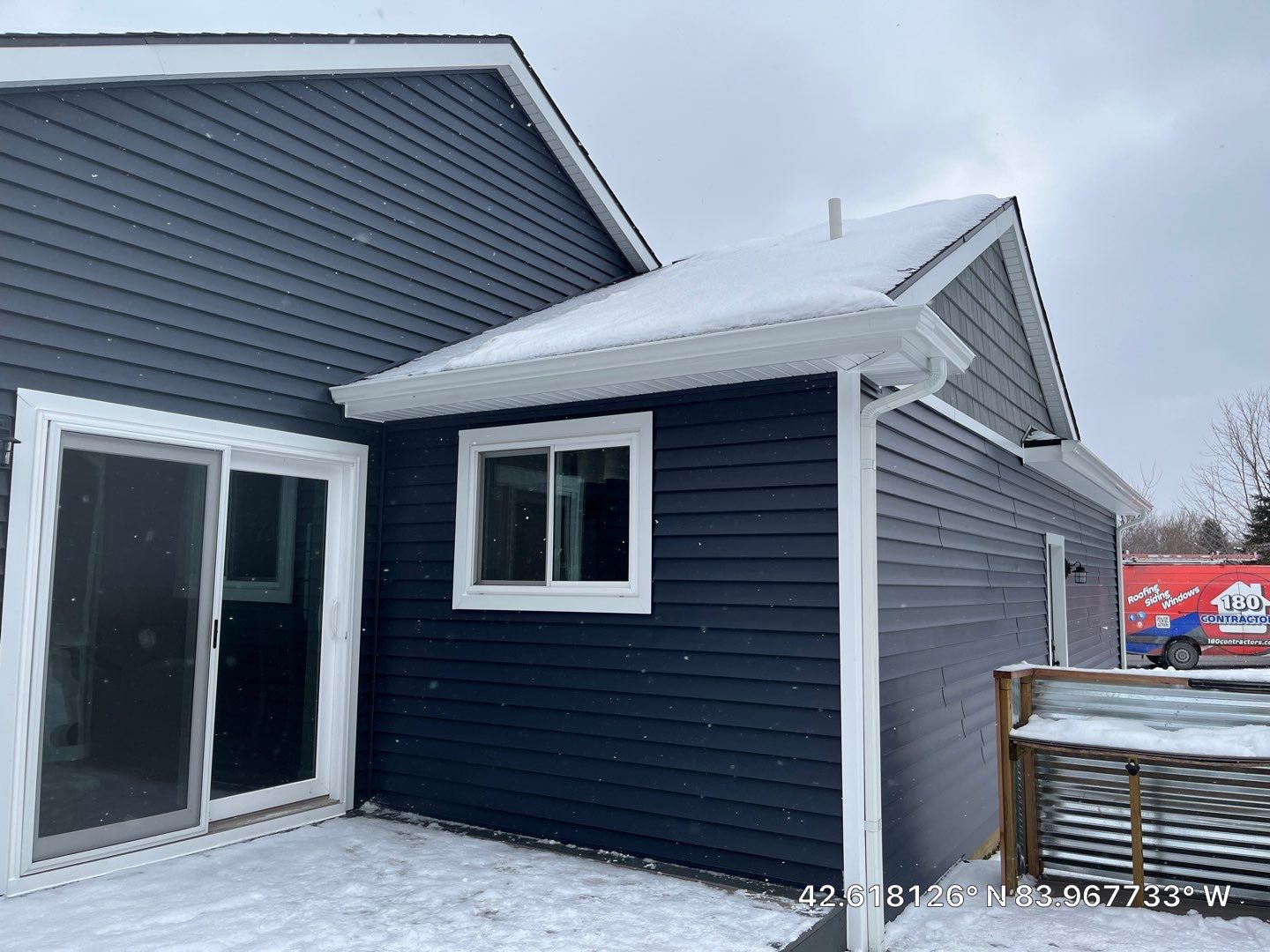 Siding Replacement using Alside Charter Oak D4.5" Riveria Dusk by 180 Contractors