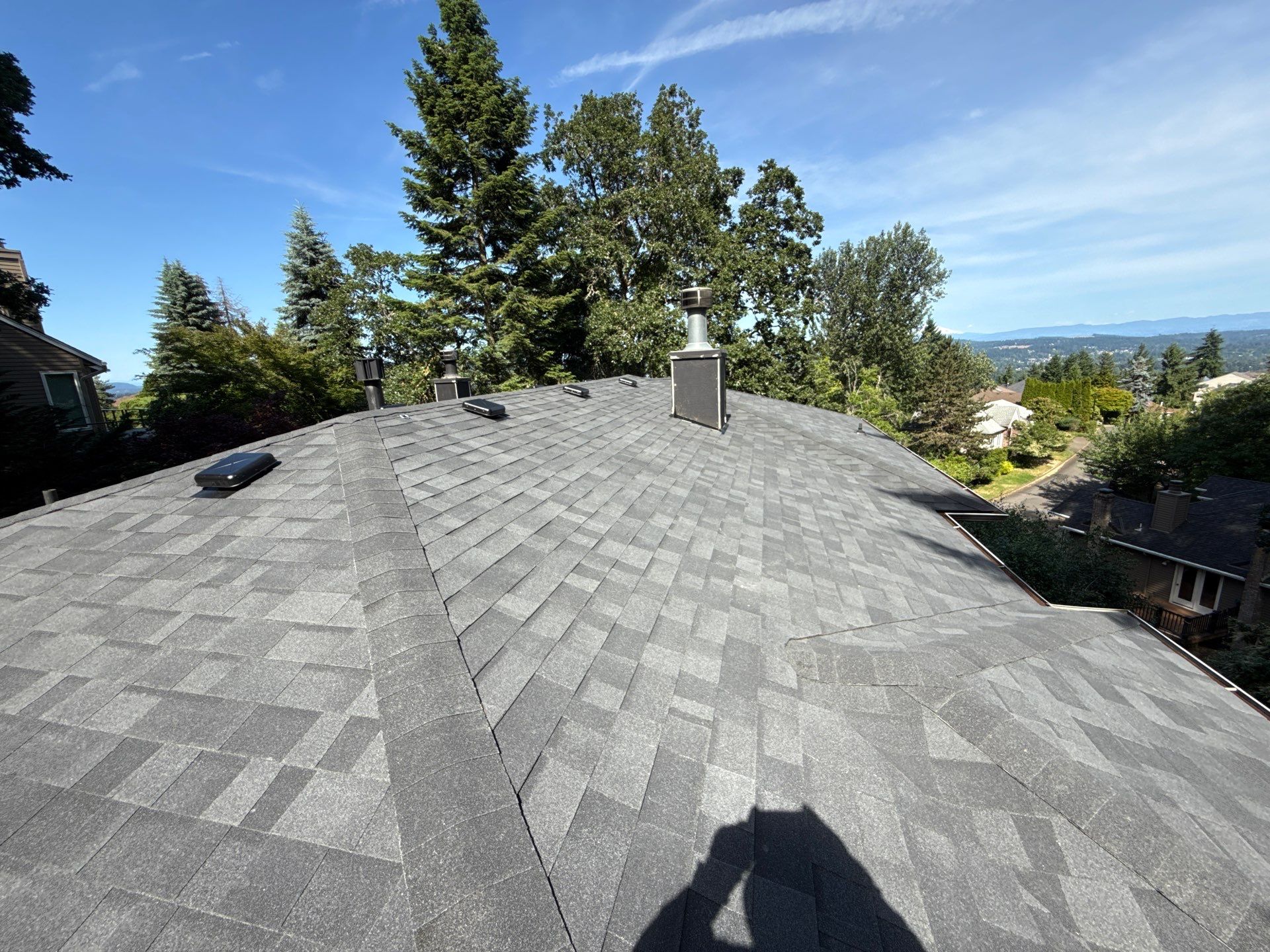 Project in West linn by Tom Leach Roofing