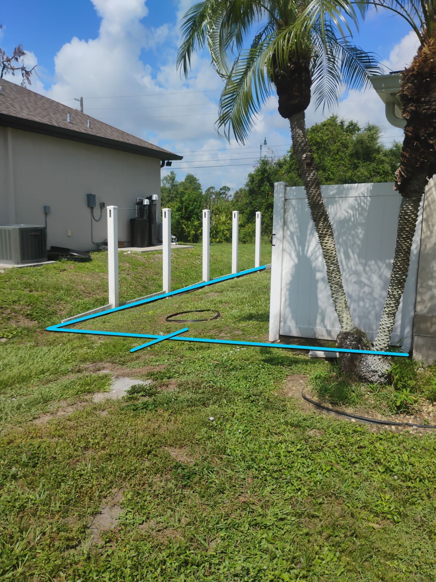 White Vinyl Privacy Fence Repair and Replacement in North Port by True Fence LLC