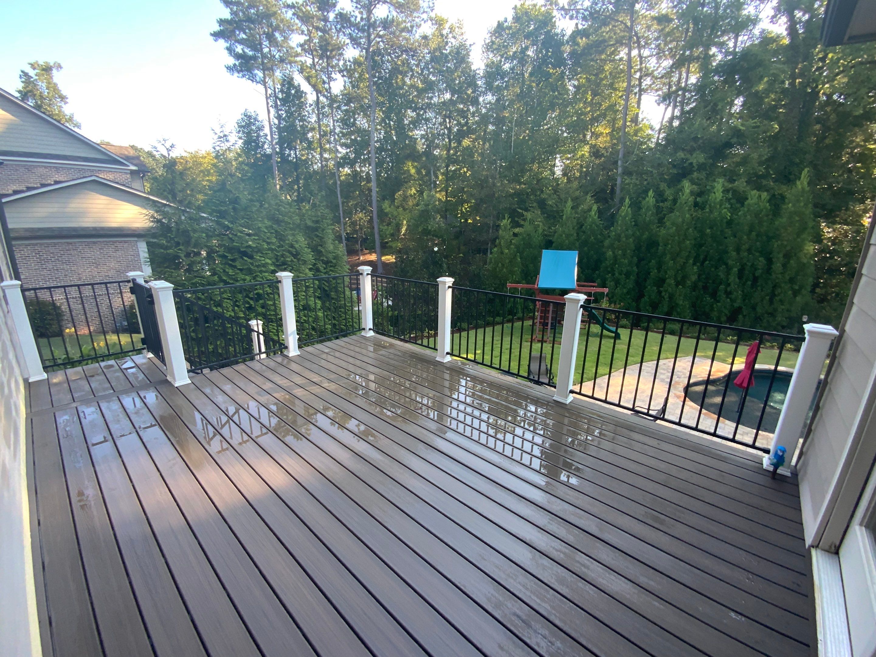 Composite Decking Installation and Porch Screening in Marietta by Swift Home Renovations