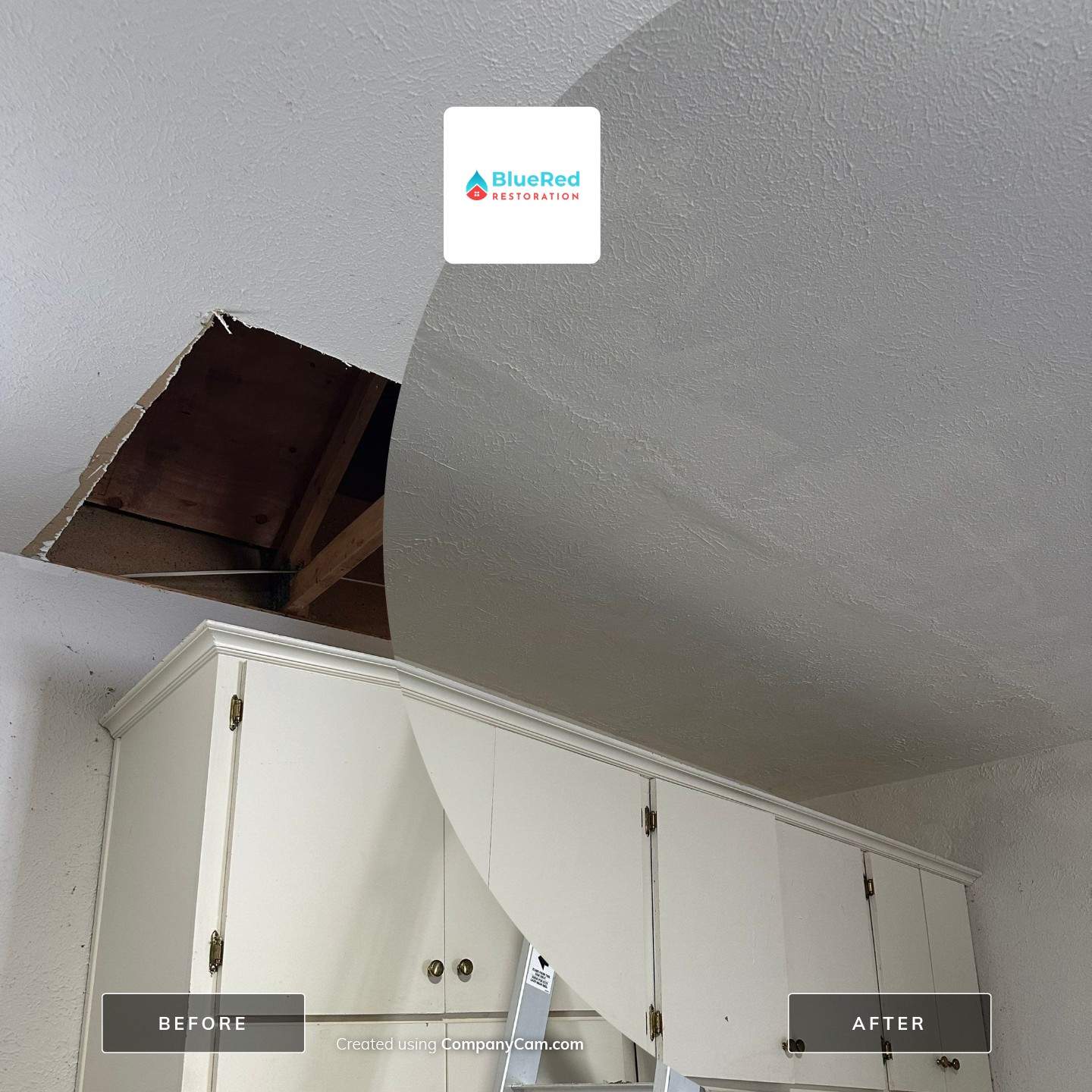 Finished Garage repair in Granger by BlueRed Restoration