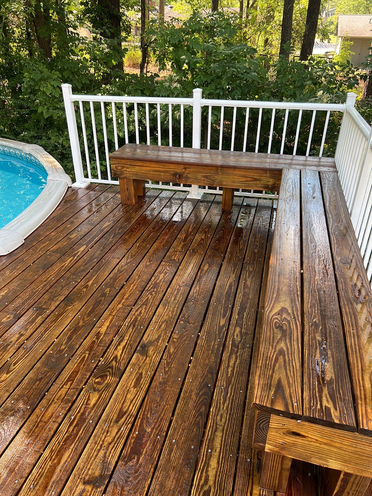 Coated Deck using Wood Sealant by DuraSeal