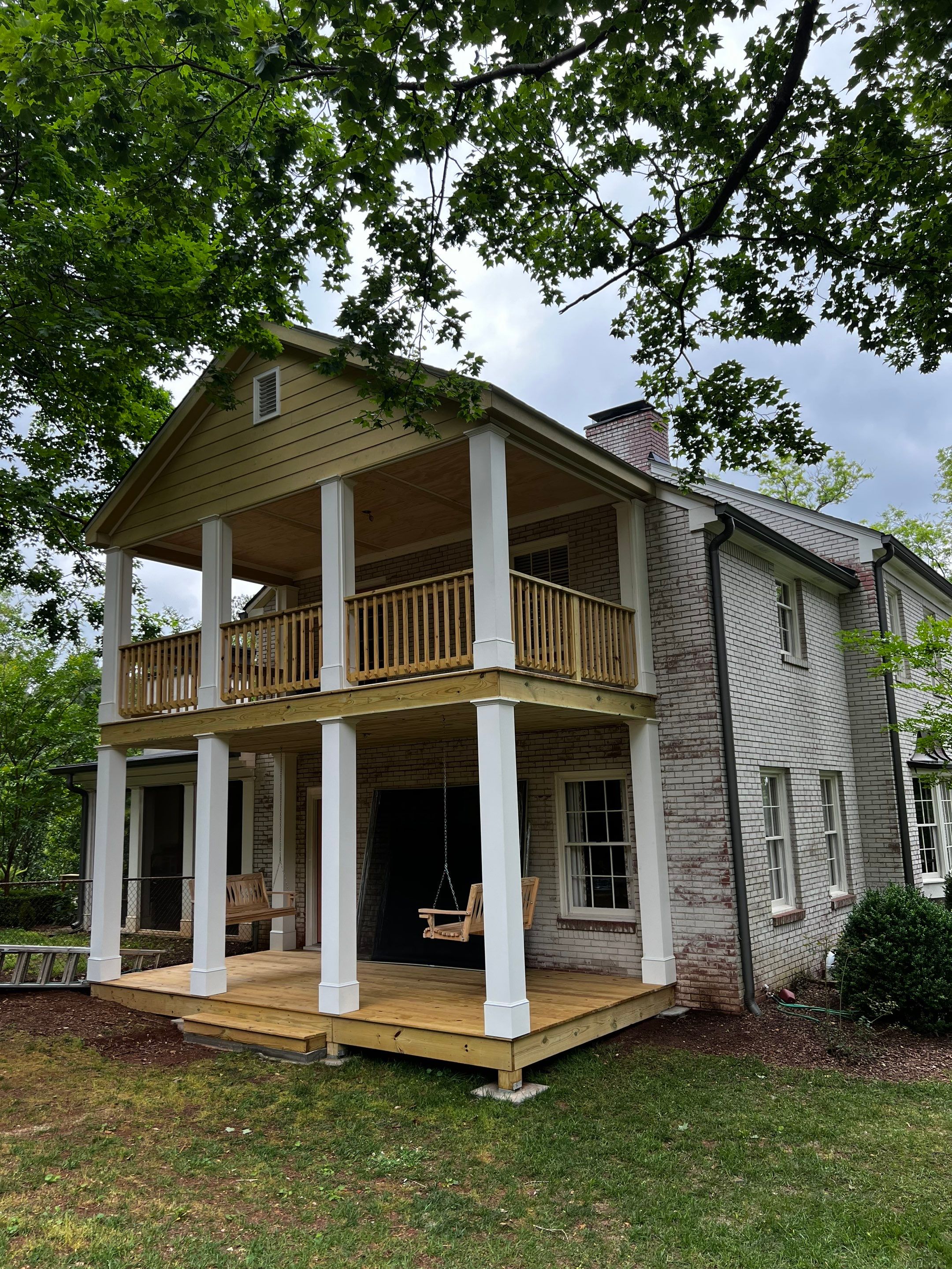 Custom Two-Story Deck and Screened Porch Addition in Marietta by Swift Home Renovations