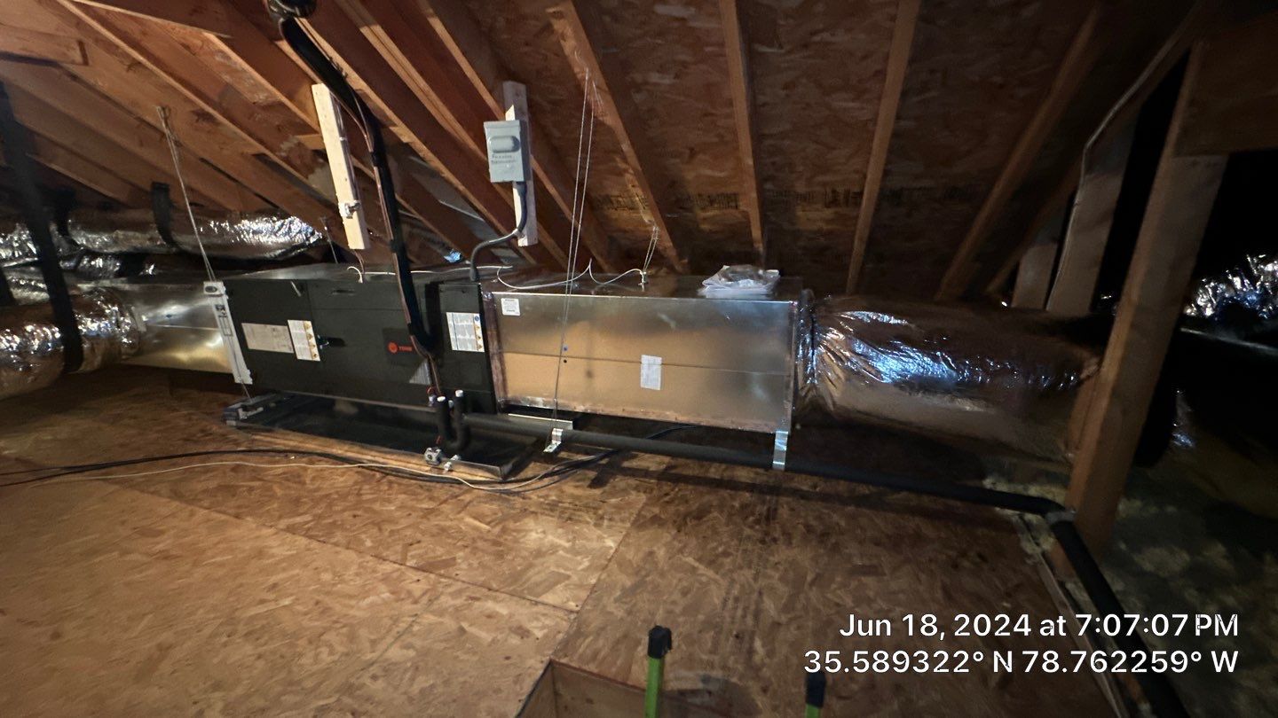 2 Trane XV20i Split System Install by Nick's Mechanical LLC.
