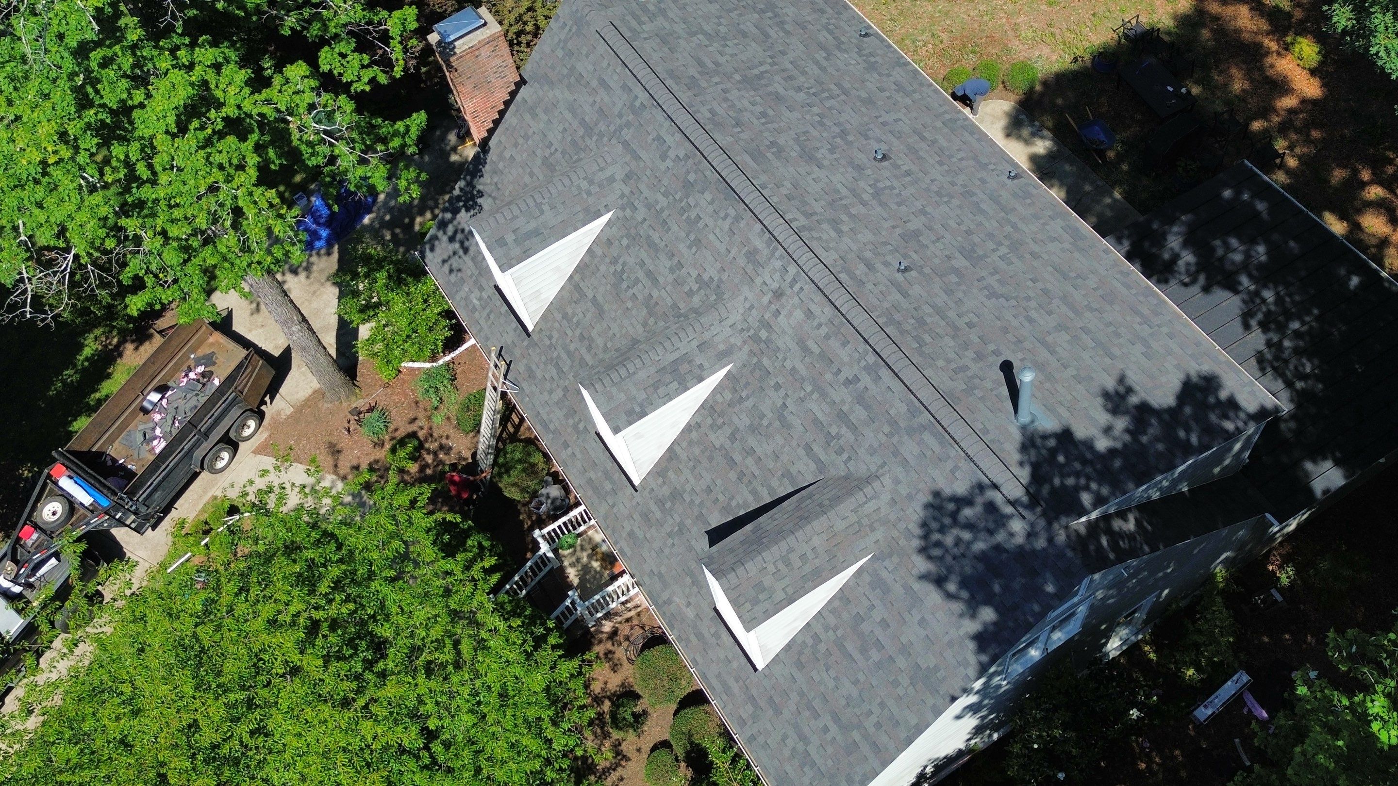 Residential Roof Replacement & Gutter Installation in Cary, NC by Carolina Professional Roofing, Inc  