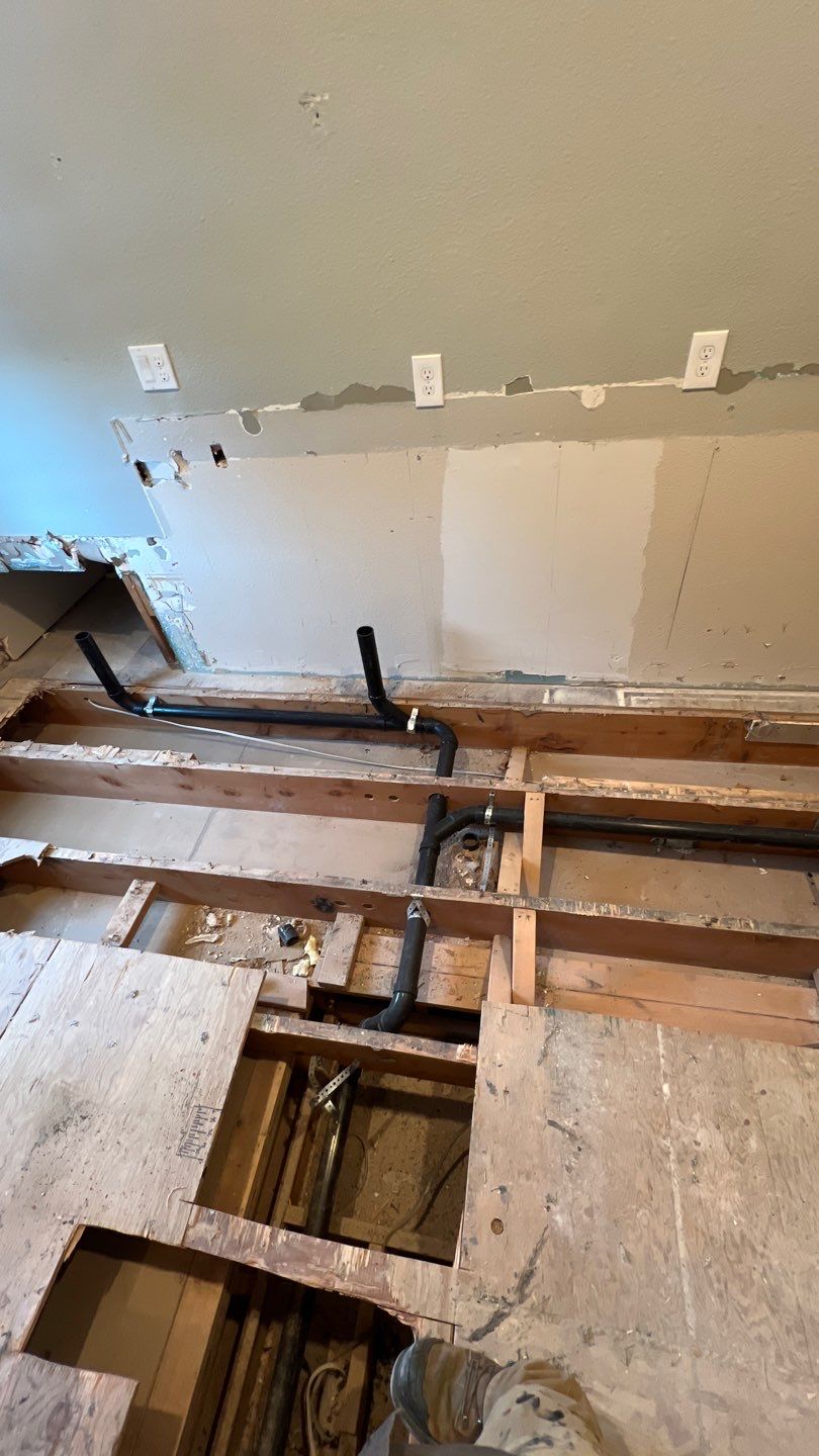 Two Bathroom Remodel  by Plumbing Connect Systems LLC