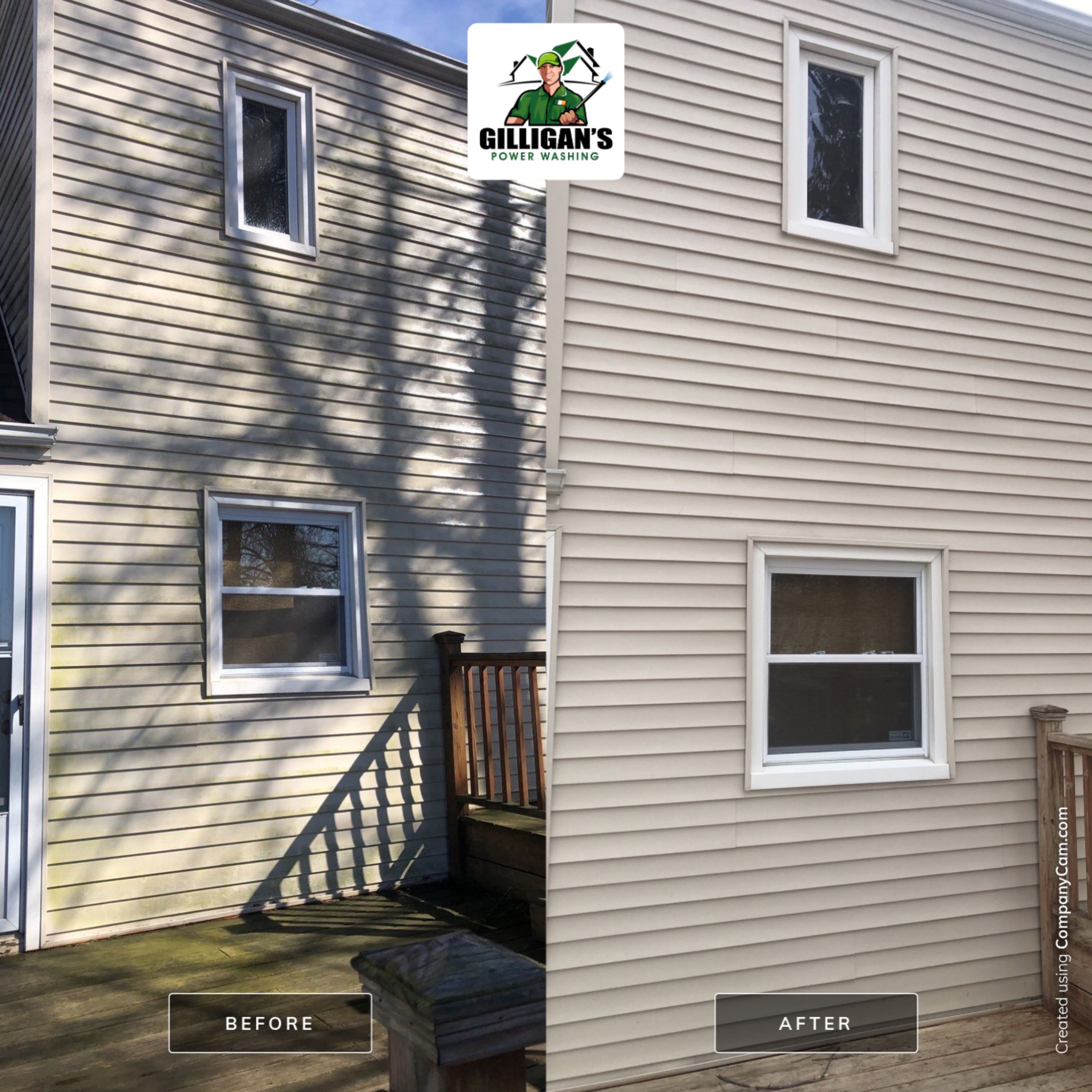 Exterior Cleaning using Softwashing by Gilligan’s Power washing