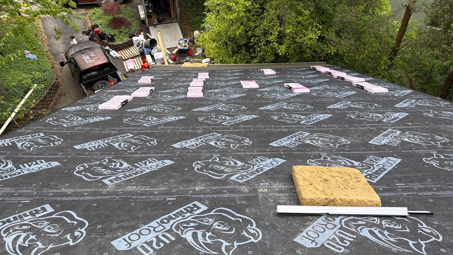 Roof Replacement using Owens Corning Desert Rose by 180 Contractors