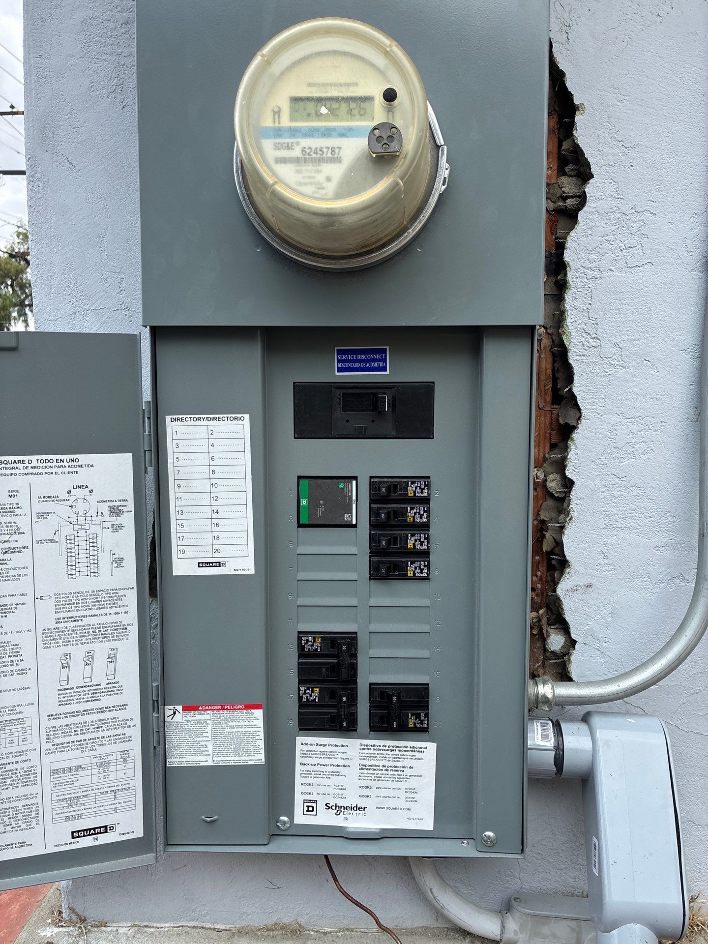 200 Amp Main Panel Upgrade and Subpanel Installation in Spring Valley by Andre Electric