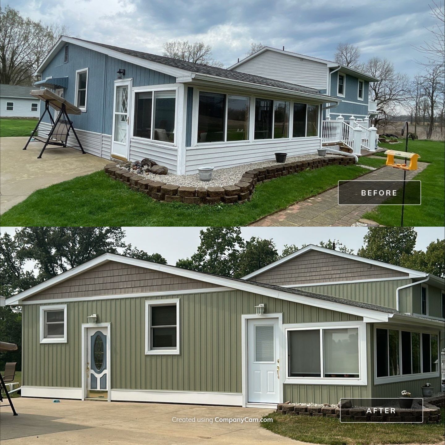 Cypress Siding and New Gutters by 42 North Construction, LLC.