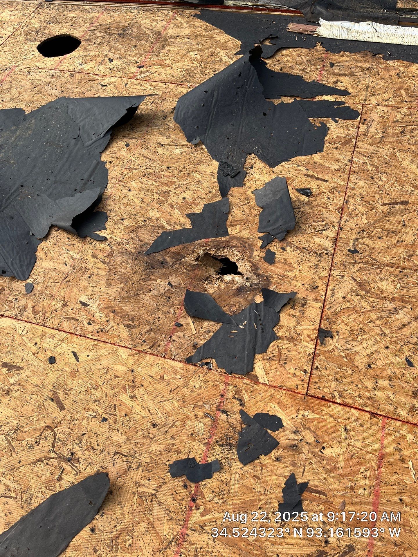 GAF Timberline HDZ Roof Replacement and Decking Repair in Hot Springs by Temple Roofing and Exteriors