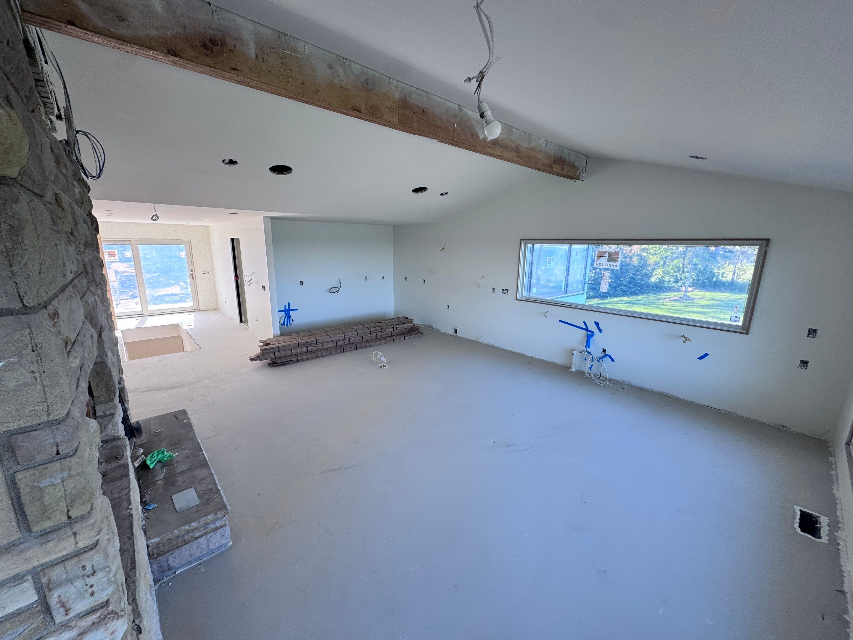This project has it all!!!! Custom Flooring, Leveling Service, Custom Stair parts and pieces, risers, blue pad cover - all inclusive service from RTB! by RTBaldwin Hardwood Floors