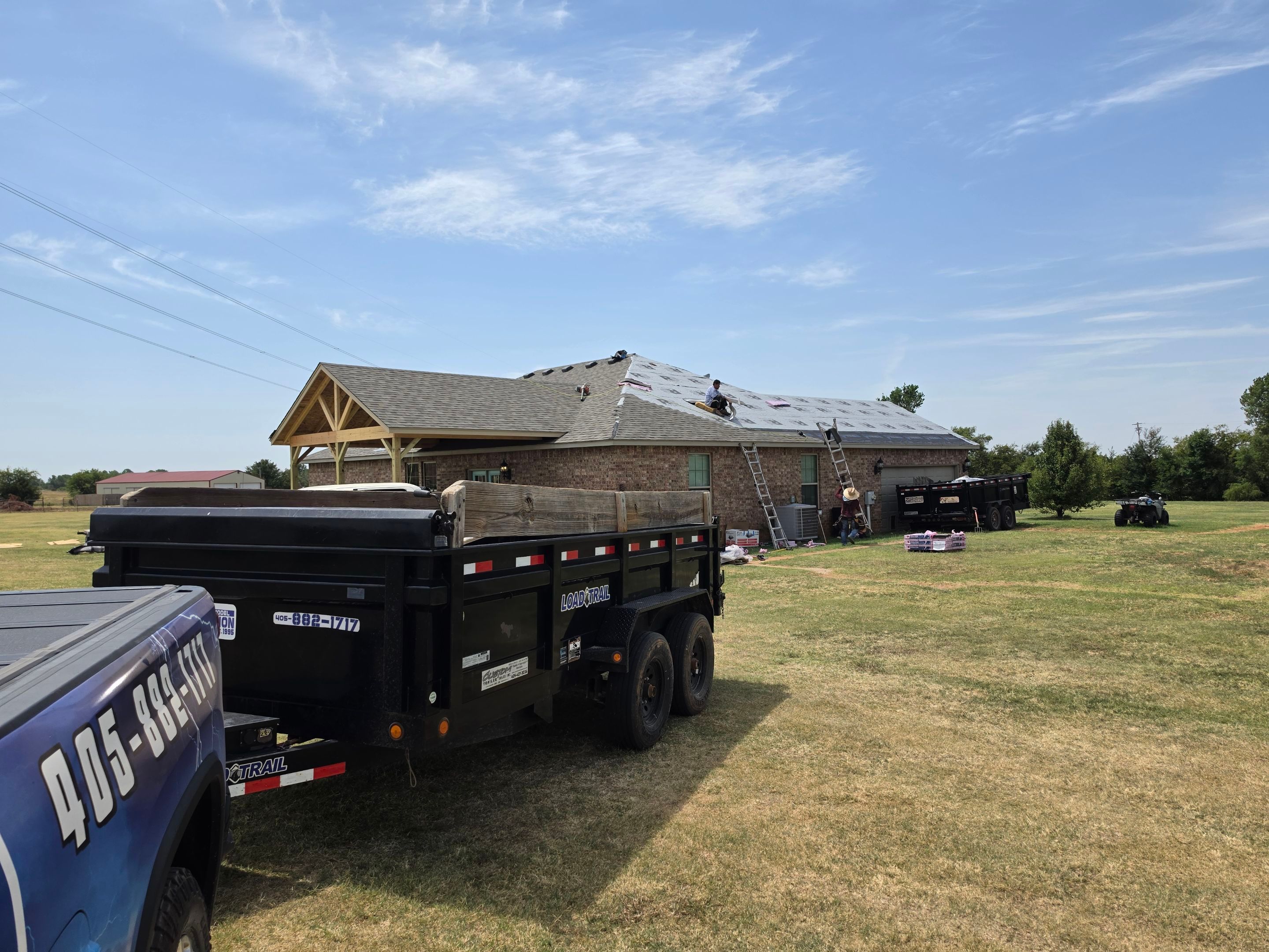 Residential Shingle Roof Replacement and Workshop Roofing in El Reno by Z Construction & Roofing, LLC