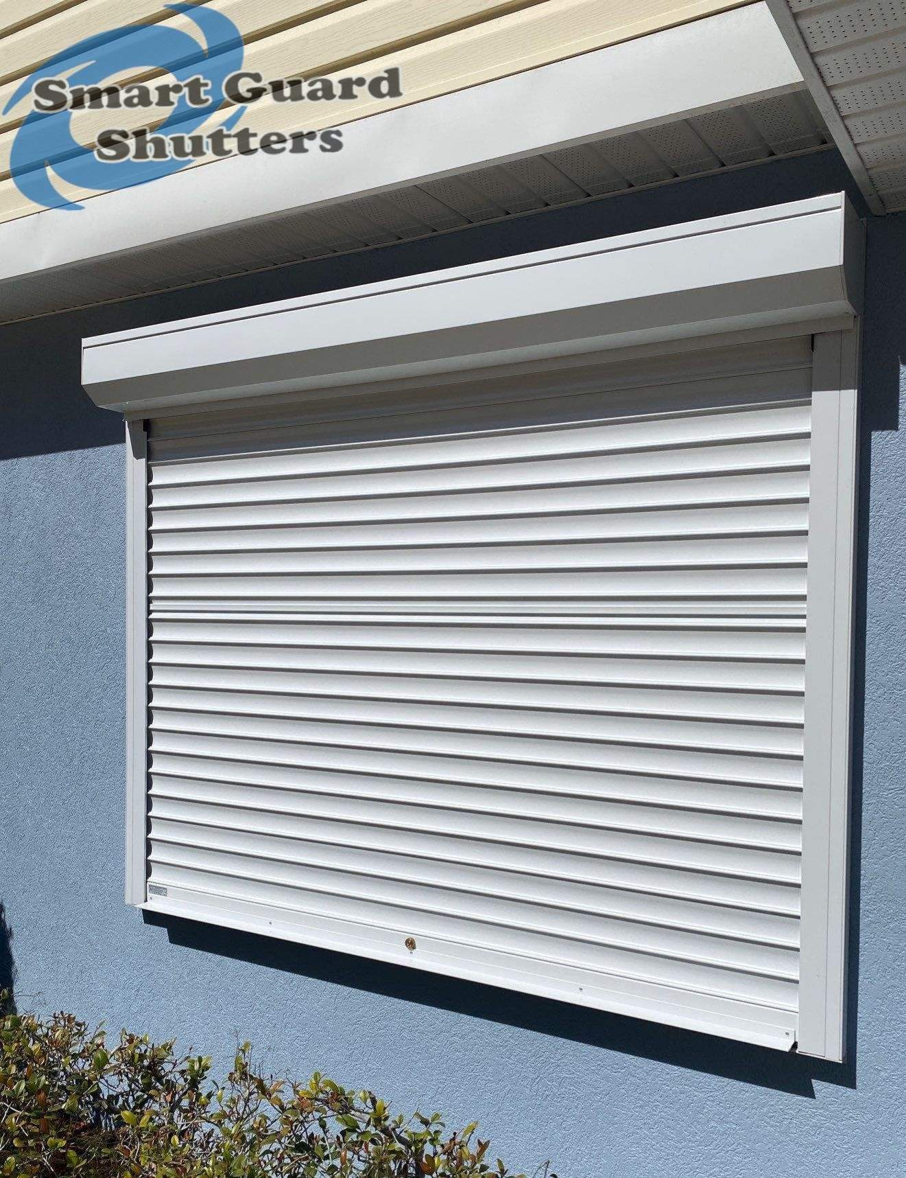 Hurricane Protection in White by Smart Guard Shutters