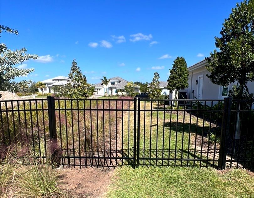 Aluminum Fence Installation using Black 3 Rail Aluminum Fence by Asap fence and gates, LLC