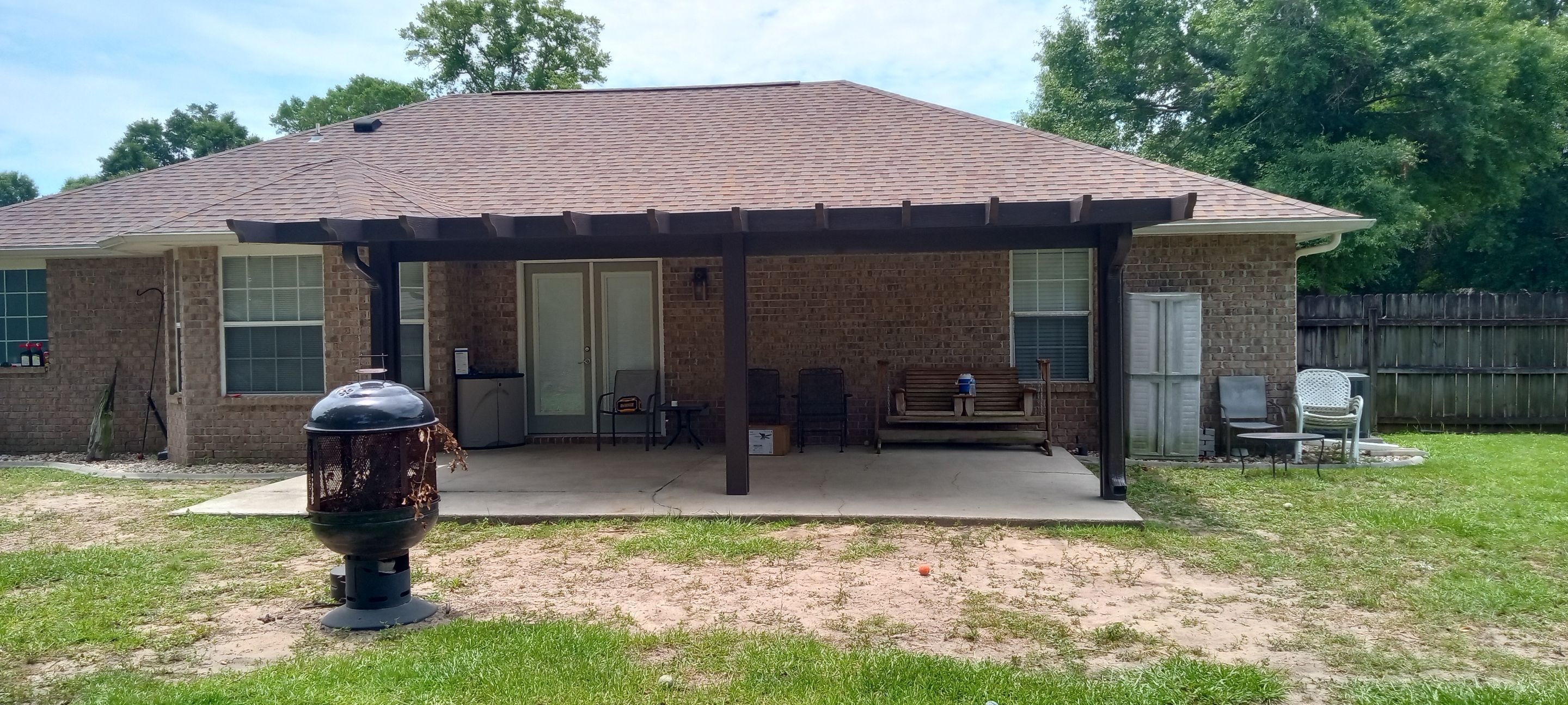 Pergola Style Patio Cover in Milton by Titan Sunrooms