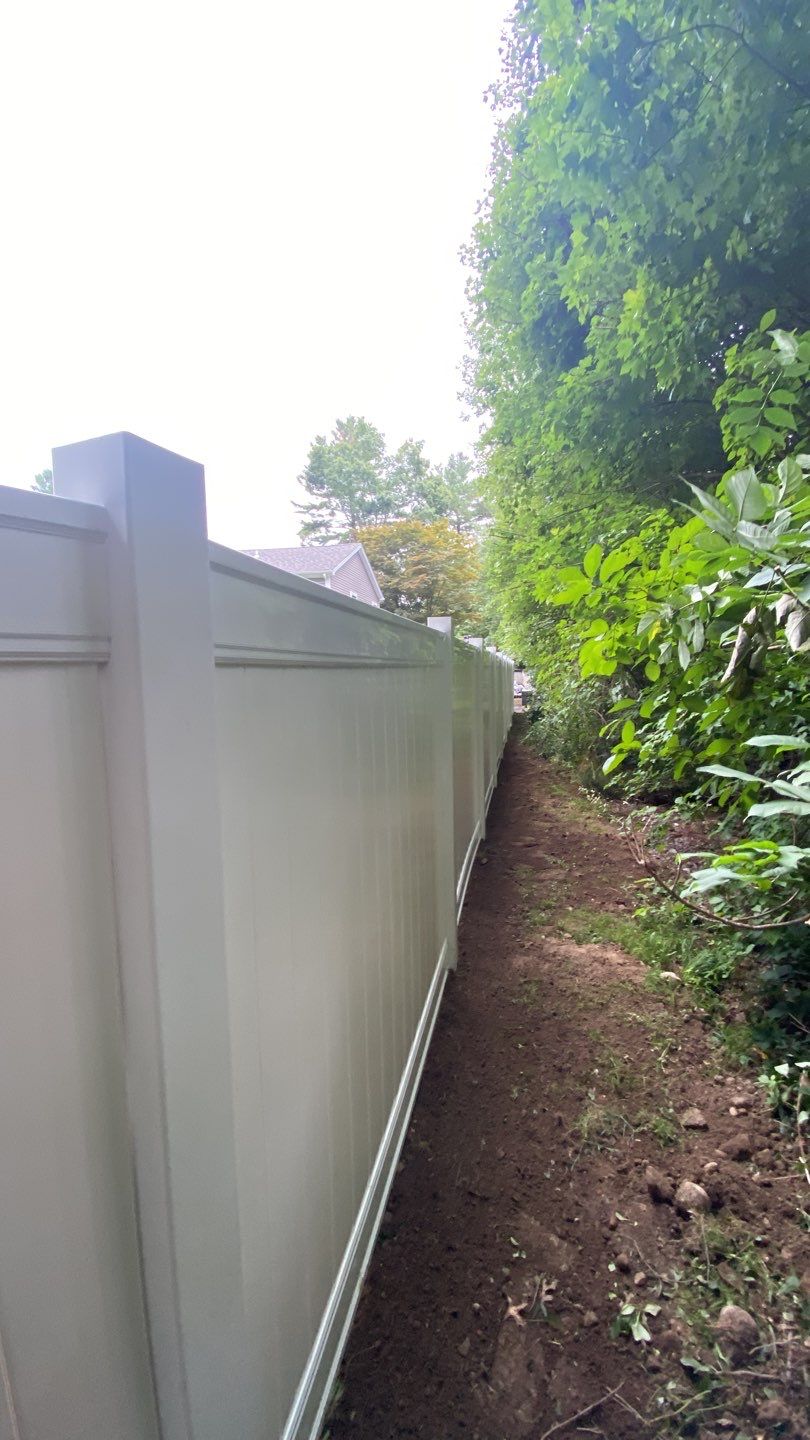 Fence Installation using Vinyl Fence 6ft Privacy by A Plus Exterior