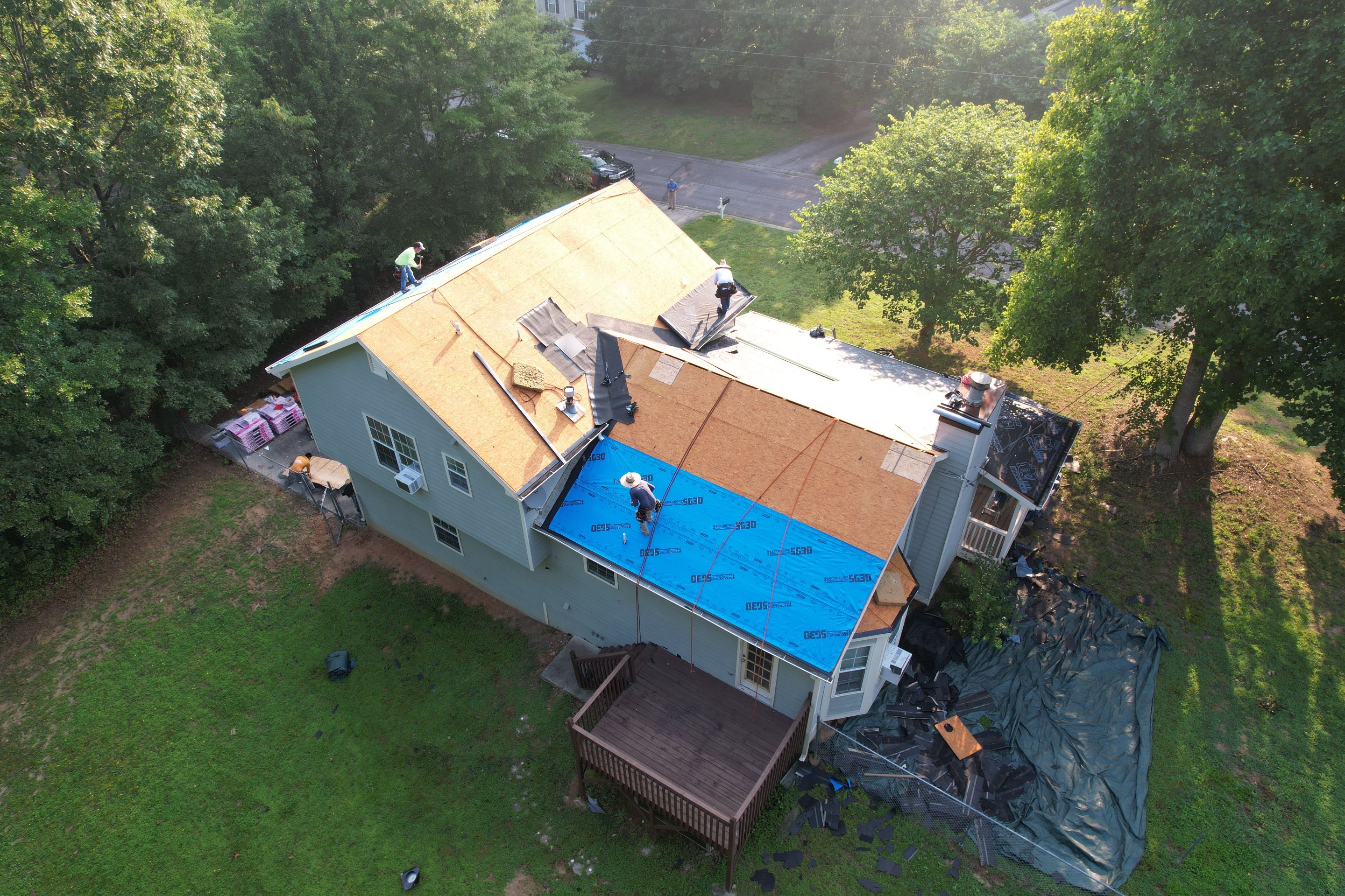 Residential Roofing Installation using Owens Corning by Inspector Roofing and Restoration